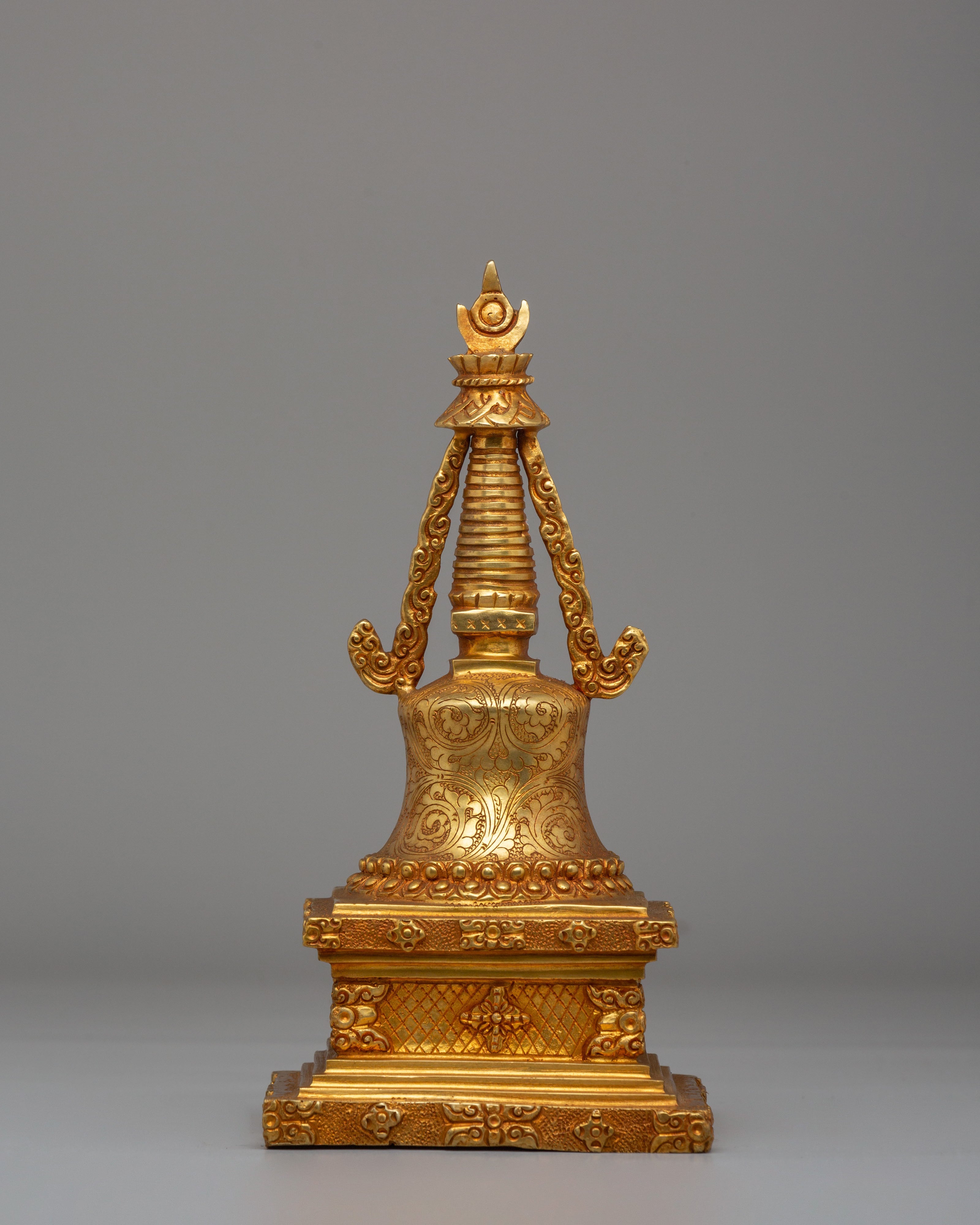 Eight Great Buddhist Stupa Set | Himalayan Chorten Set for Altar