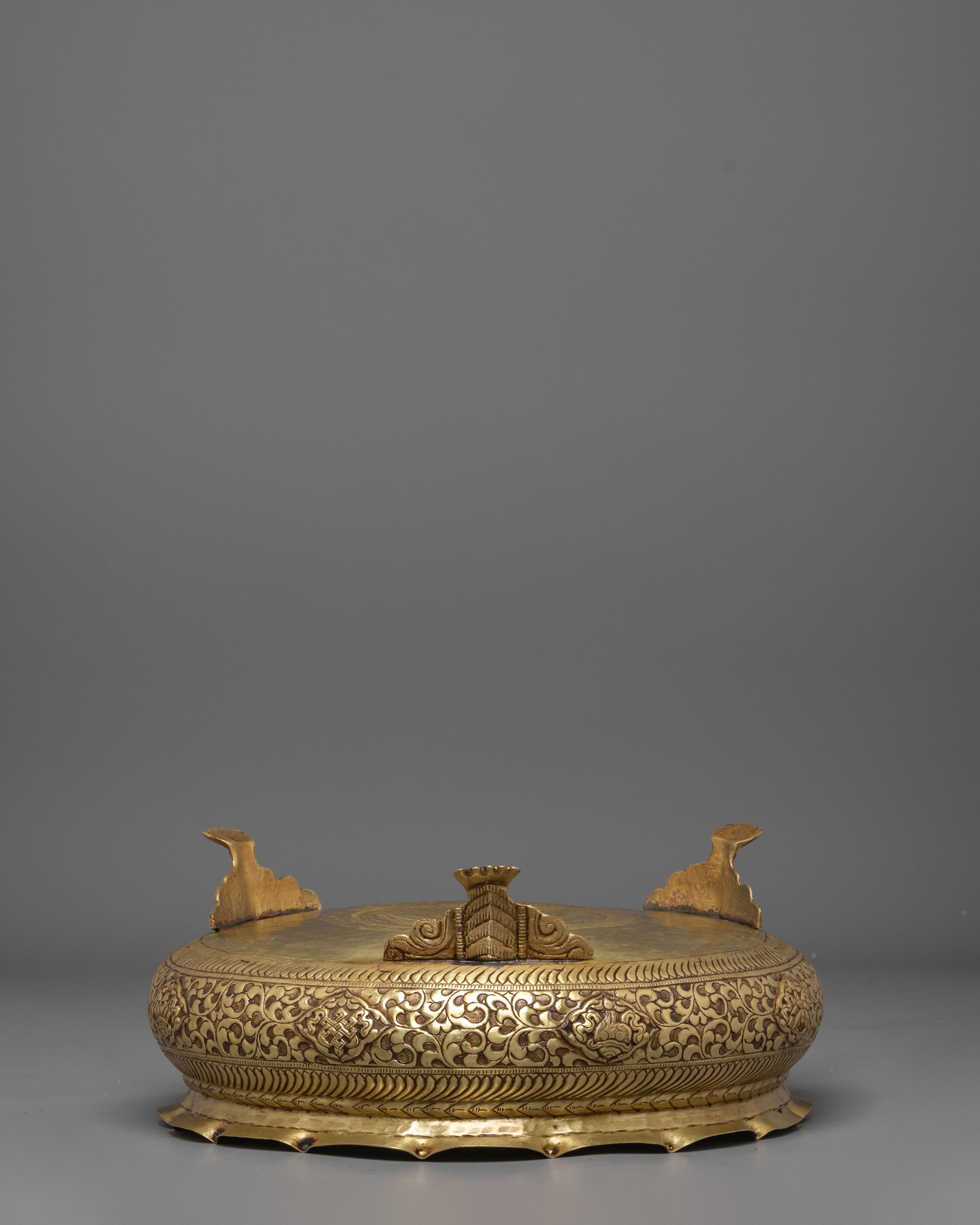 Traditional Urli Bowl for Home Decor | Handcrafted Bronze Decorative Vessel