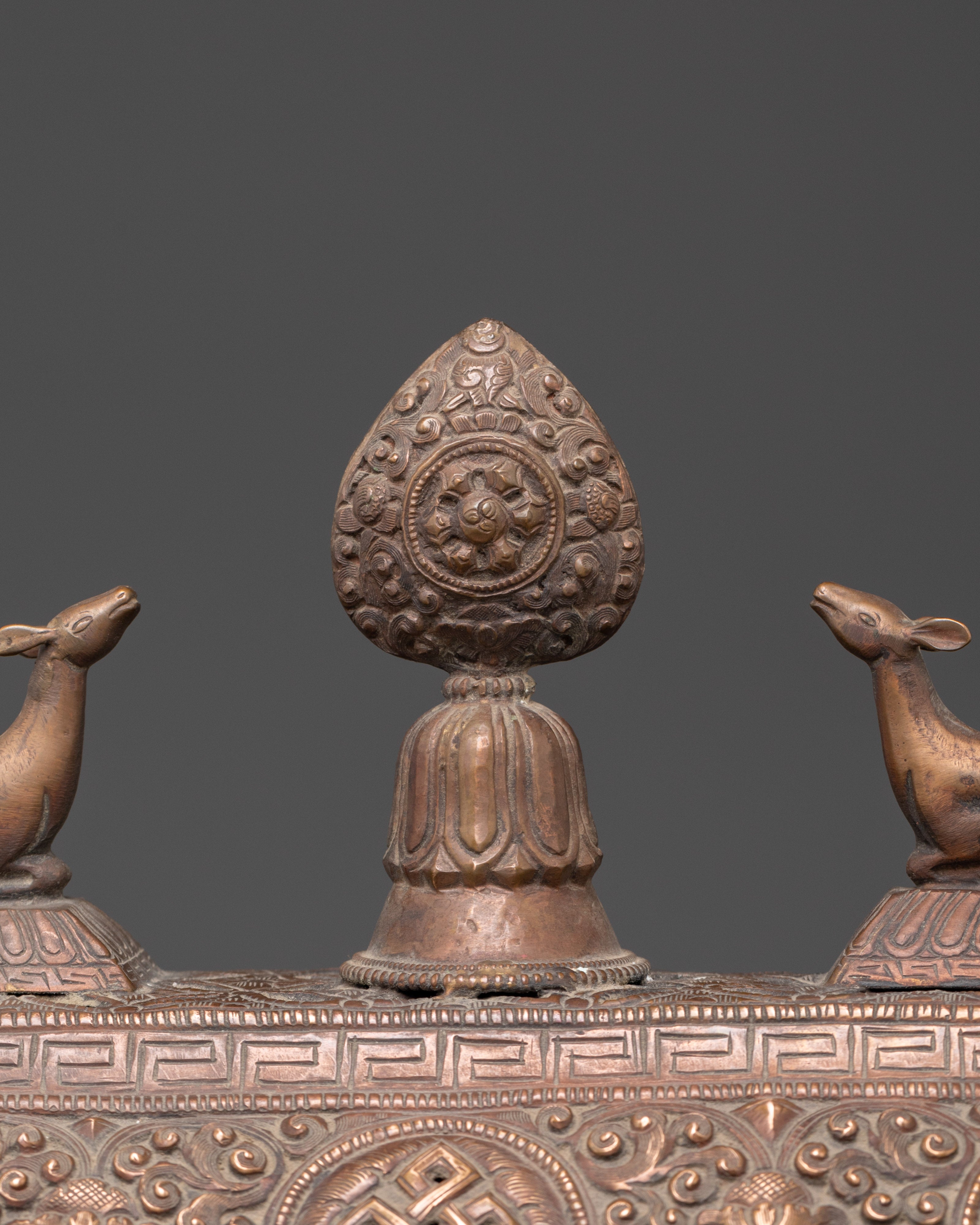 Handmade Spiritual Incense Burner | Oxidized Copper with Sacred Motifs