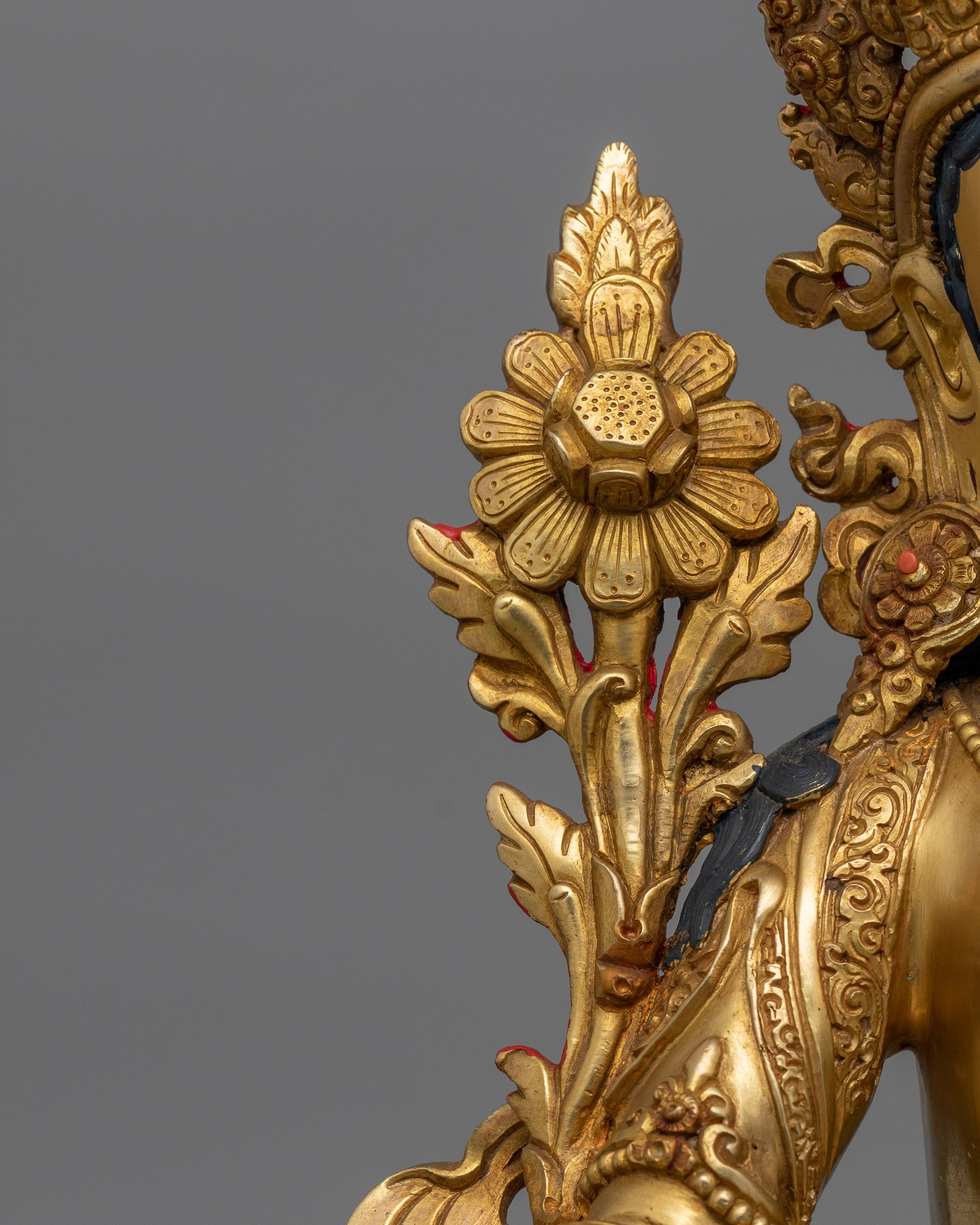 Green Tara Protector Deity Statue | Divine Feminine Artwork