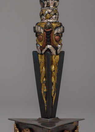 Ritual Dagger Phurba Tibetan Artwork | Energy Cleansing Craftsmanship