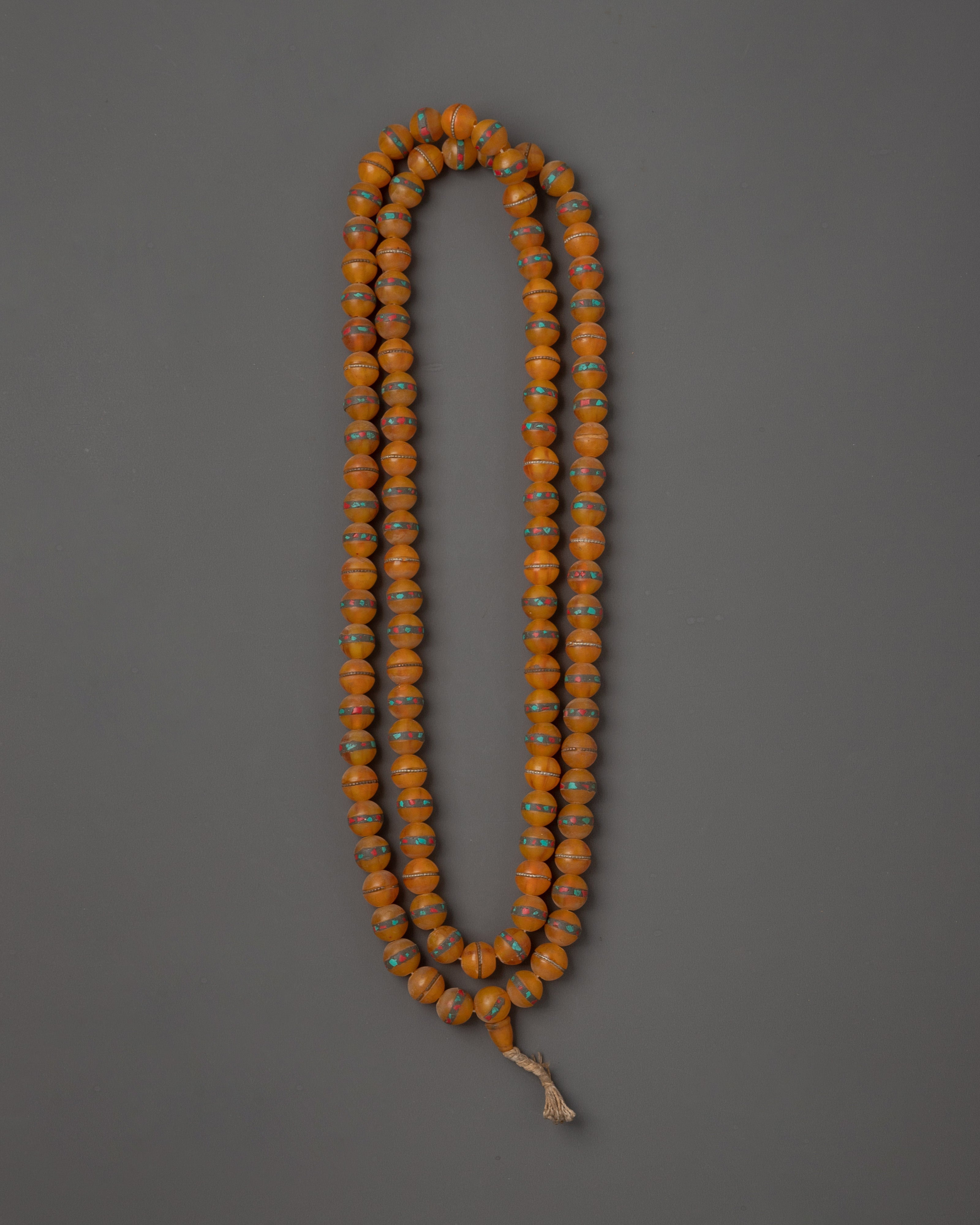 Amber Mala Necklace | 108 Beads Meditation Prayer Beads