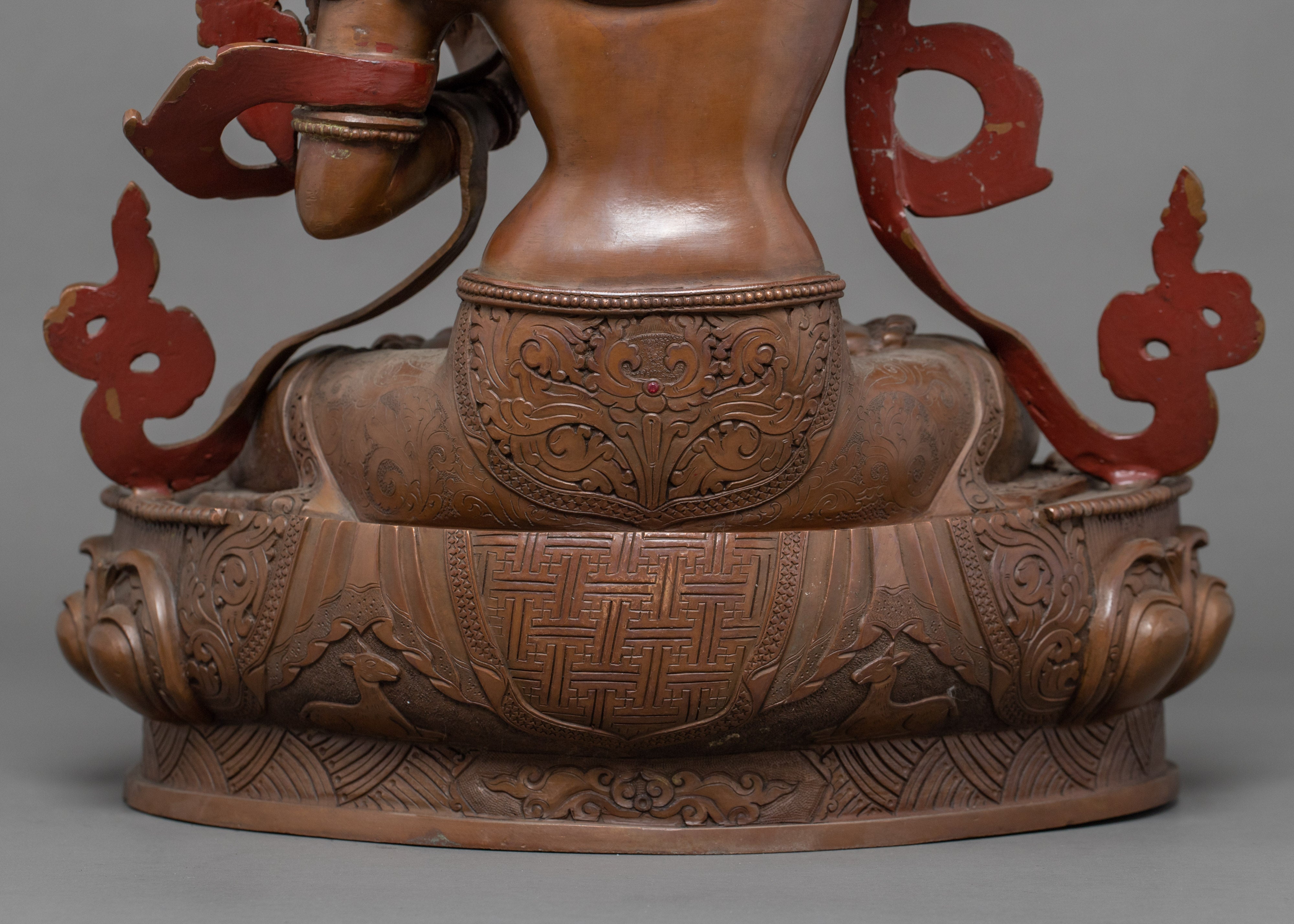 Manjushri Buddha Sculpture | Hand-Carved Bodhisattva Artwork