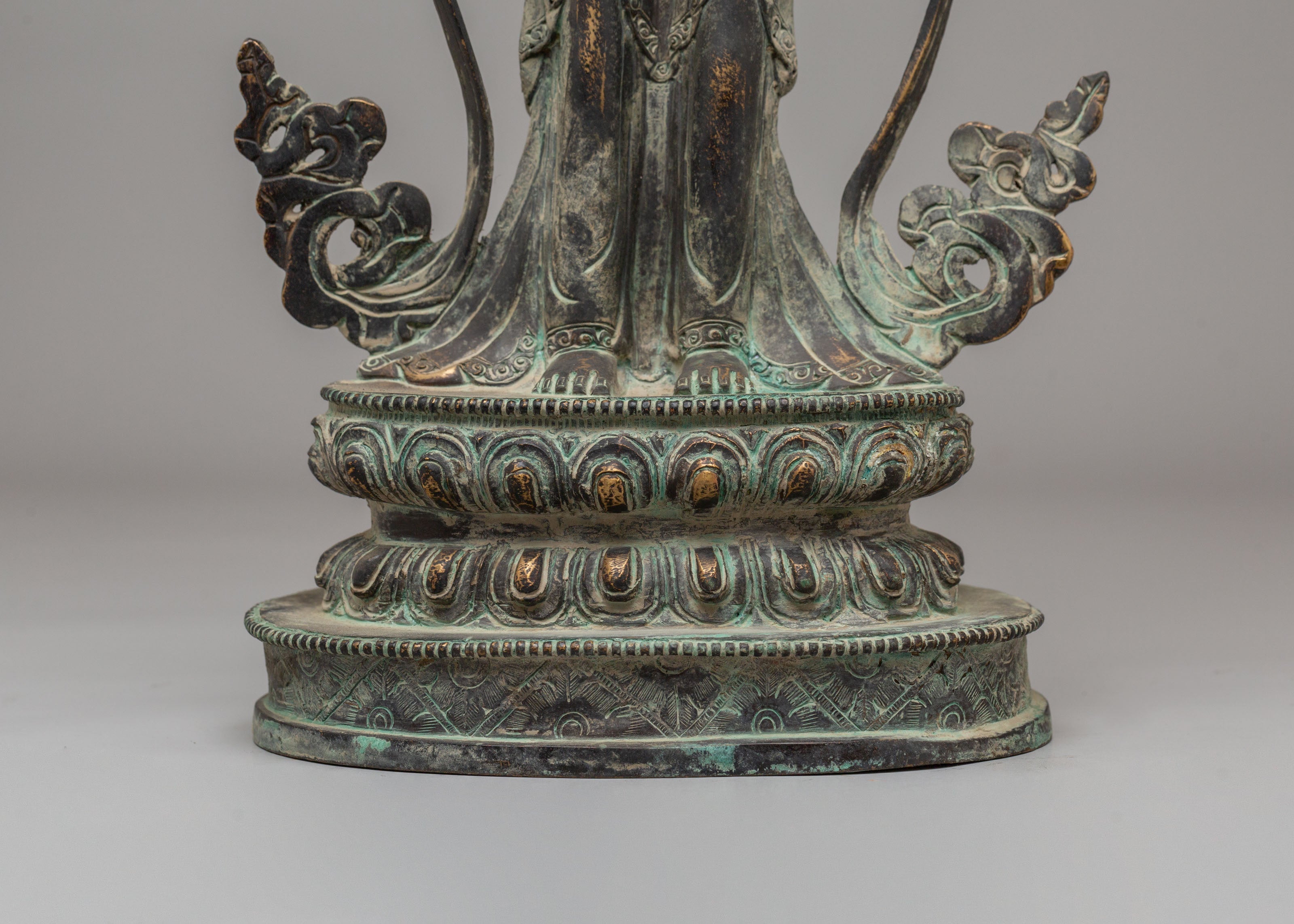 Standing Green Tara Figurine | Traditional Himalayan Art