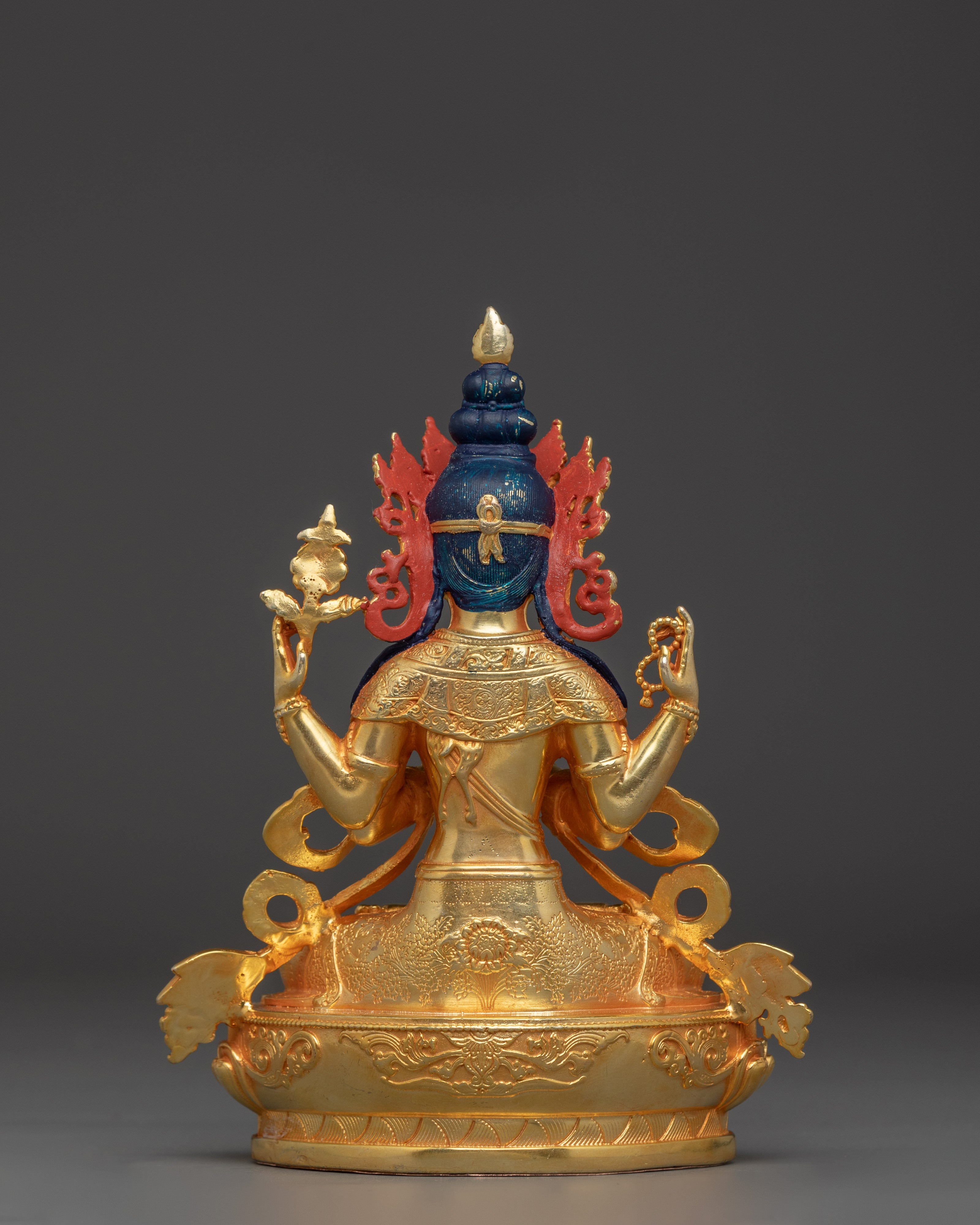 Handcrafted Statue of Chenrezig | Tibetan Bodhisattva of Compassion
