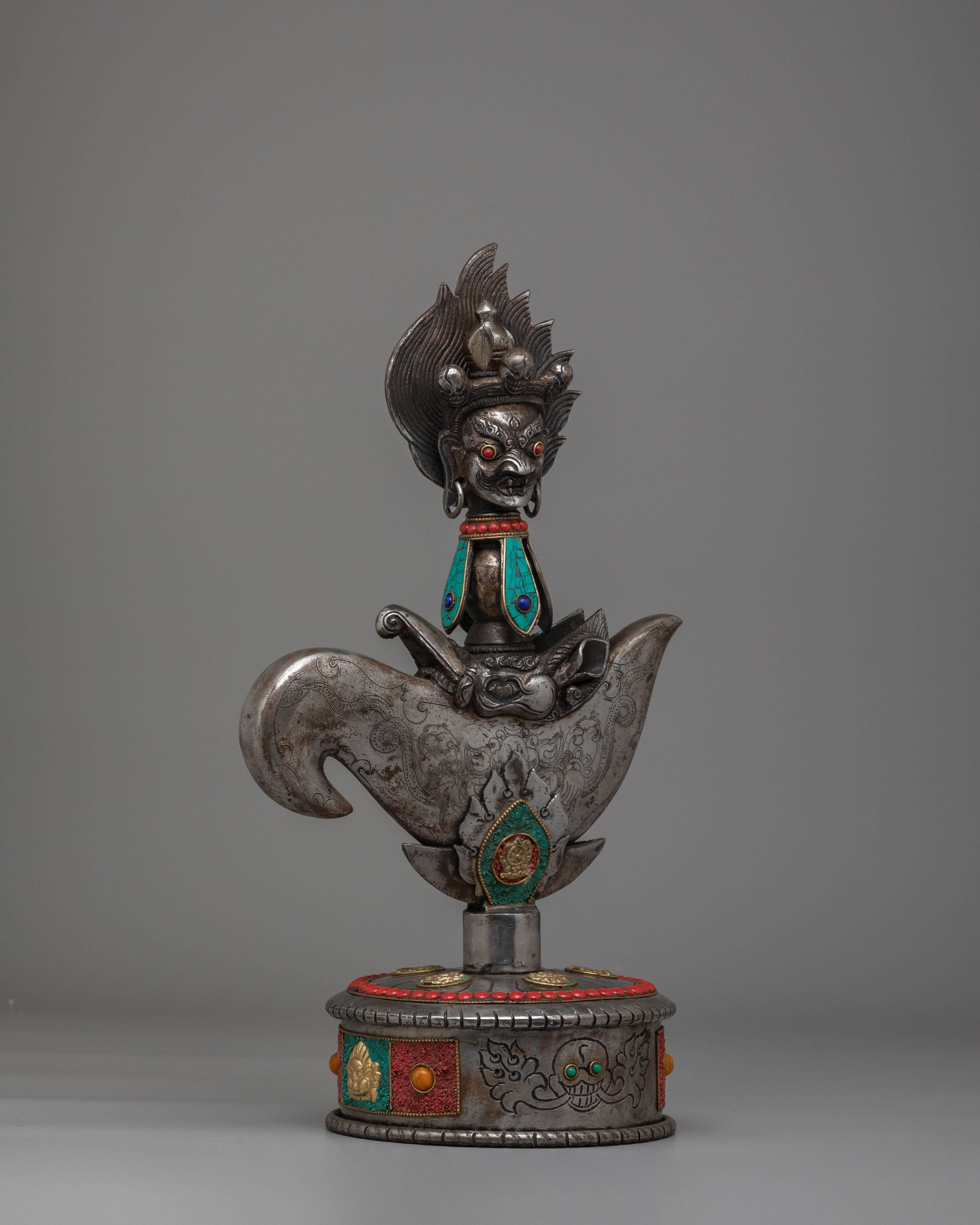 Handcrafted Ritual Kartika Knife | Traditional Vajrayana Offering Knife