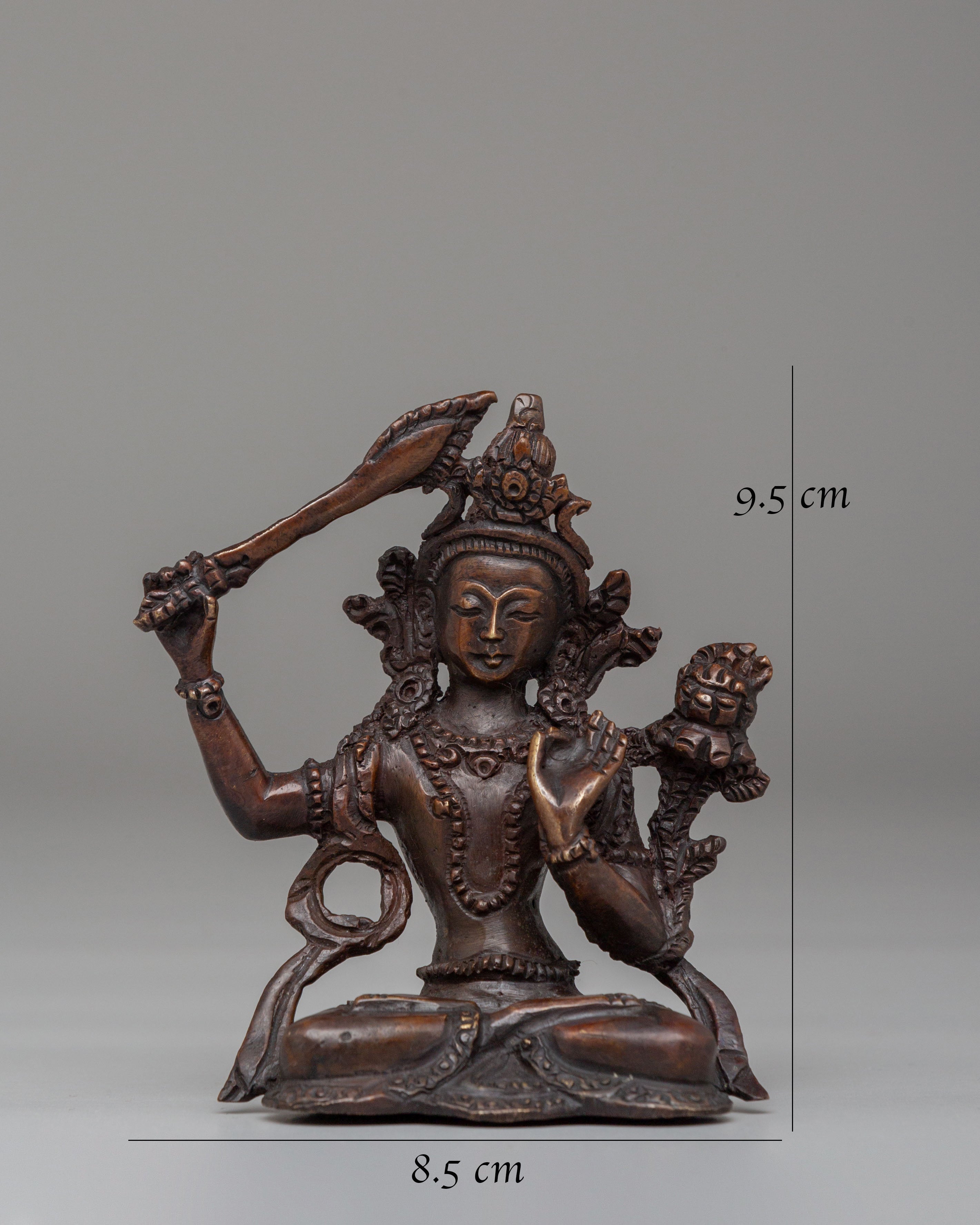 Traditional Tibetan Manjushri Statue | Bodhisattva of Wisdom
