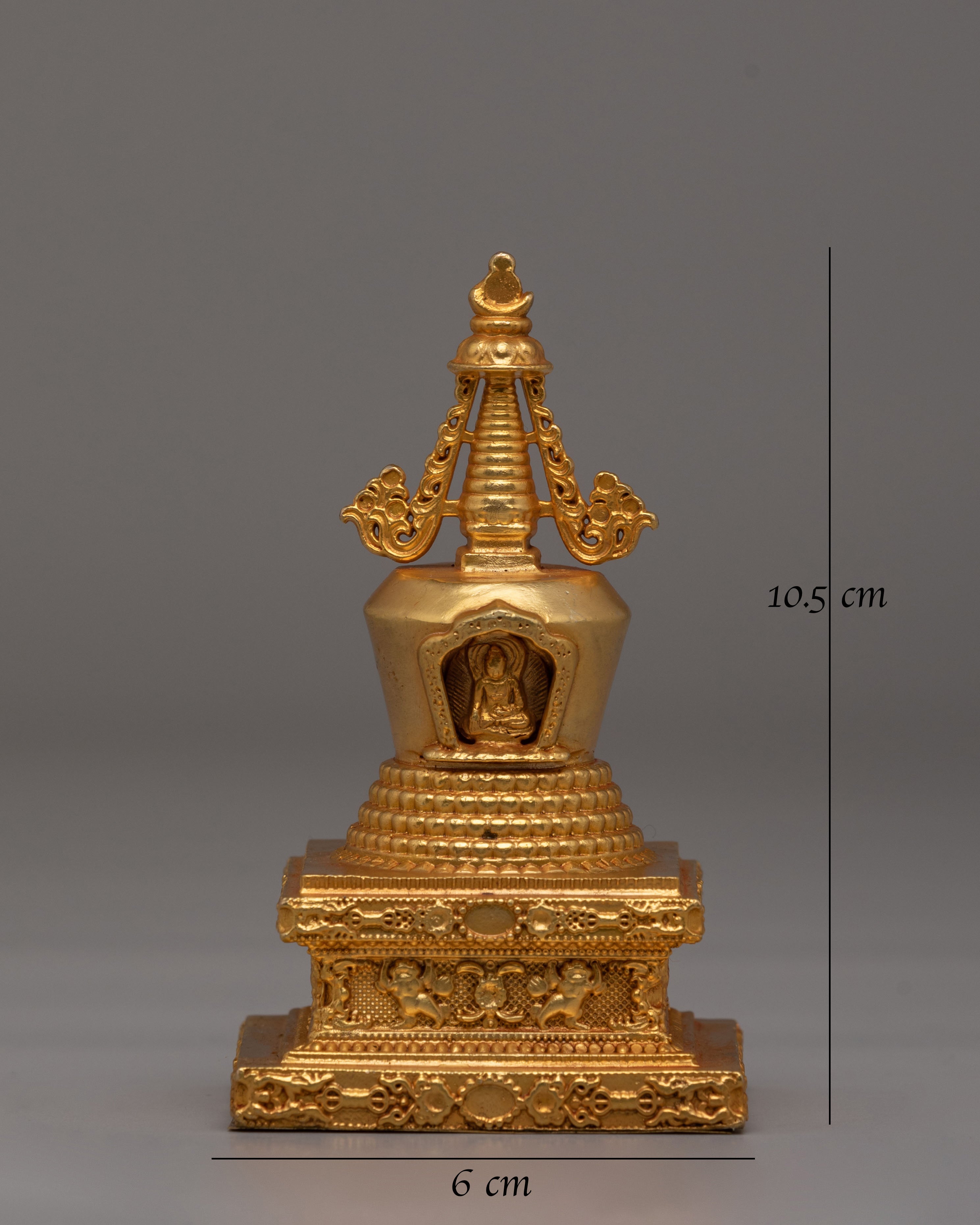 Sacred Tibetan Lotus Blossom Stupa | Buddhist Symbol of Enlightenment