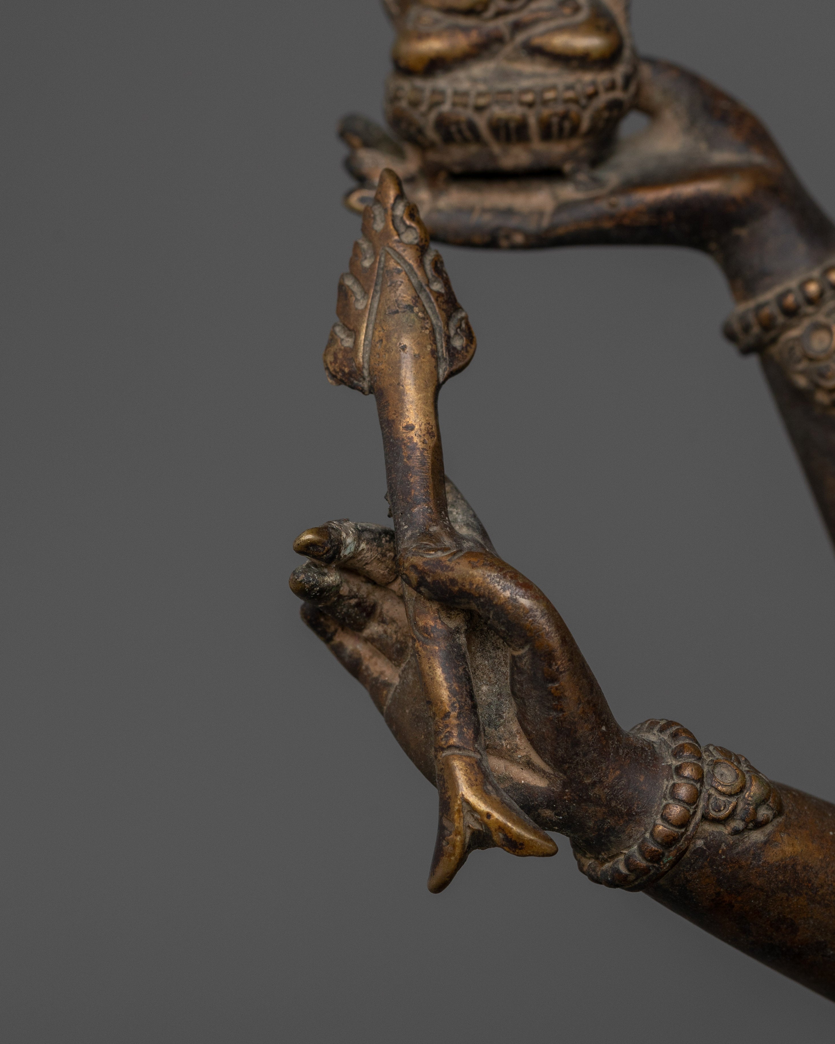 Namgyalma Dakini Figurine | Antique Finished Oxidized Copper