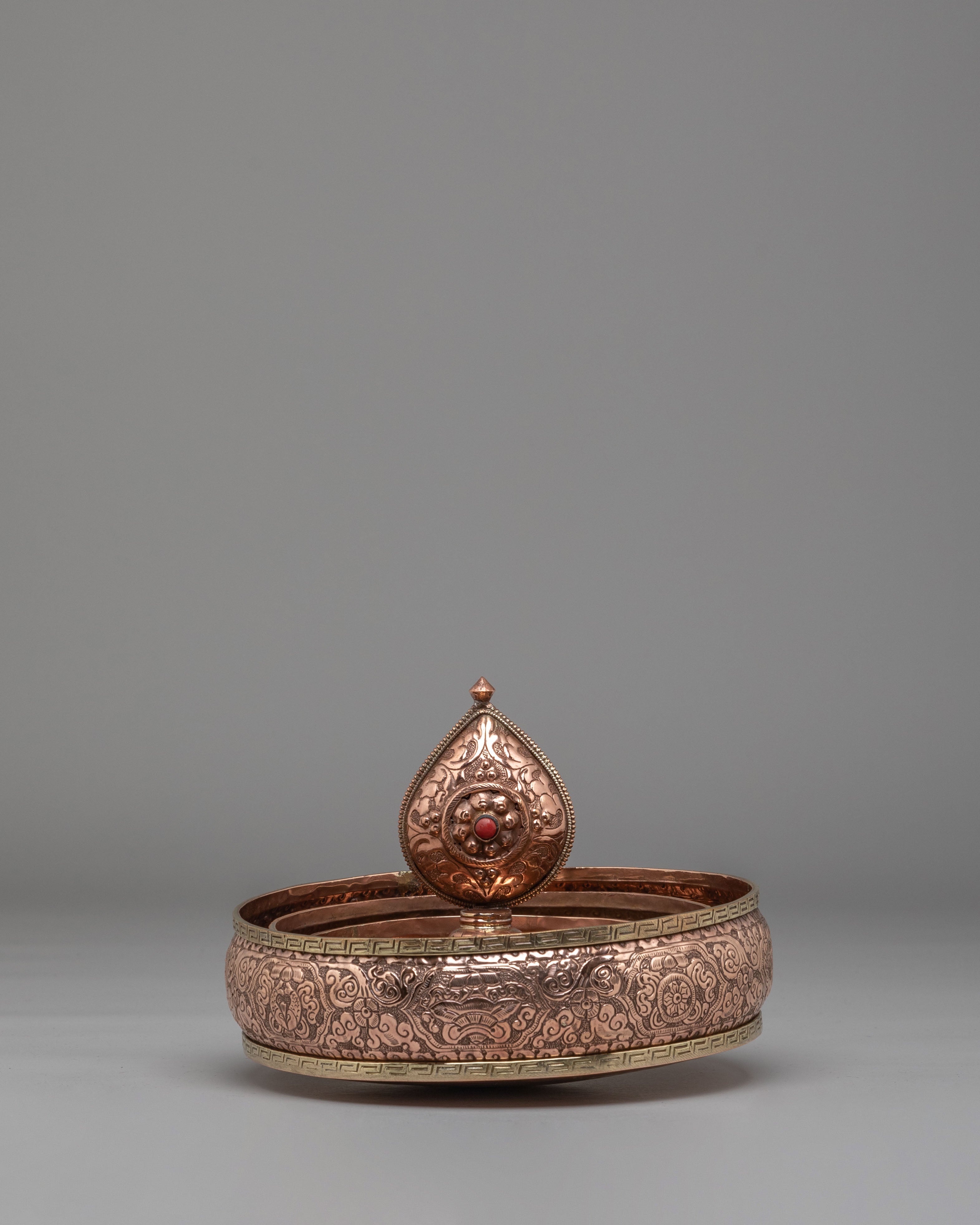 Tibetan Mandala for Sacred Offerings | Spiritual Decor