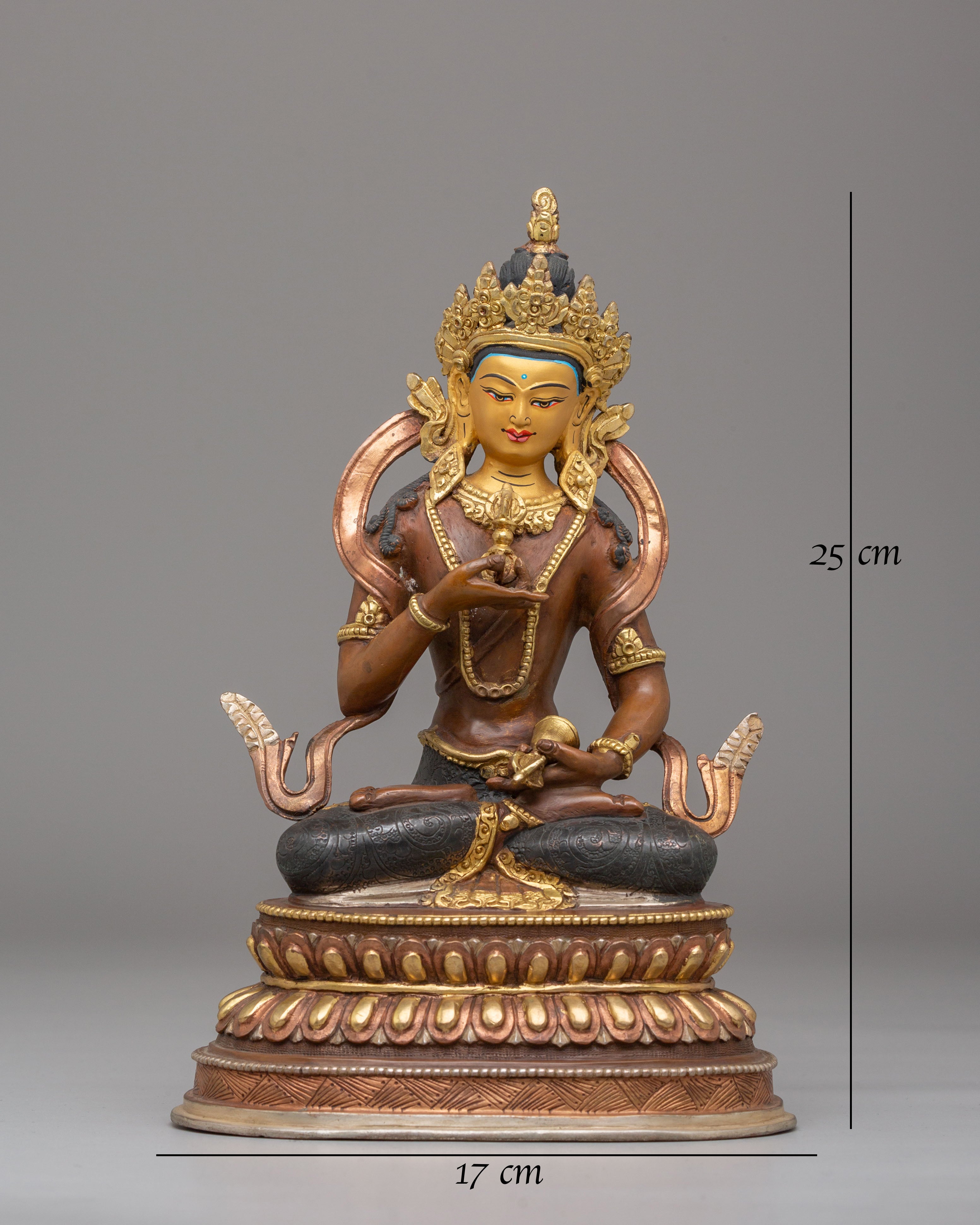 Vajrasattva Copper Handmade Sculpture | Tibetan Buddha Statue