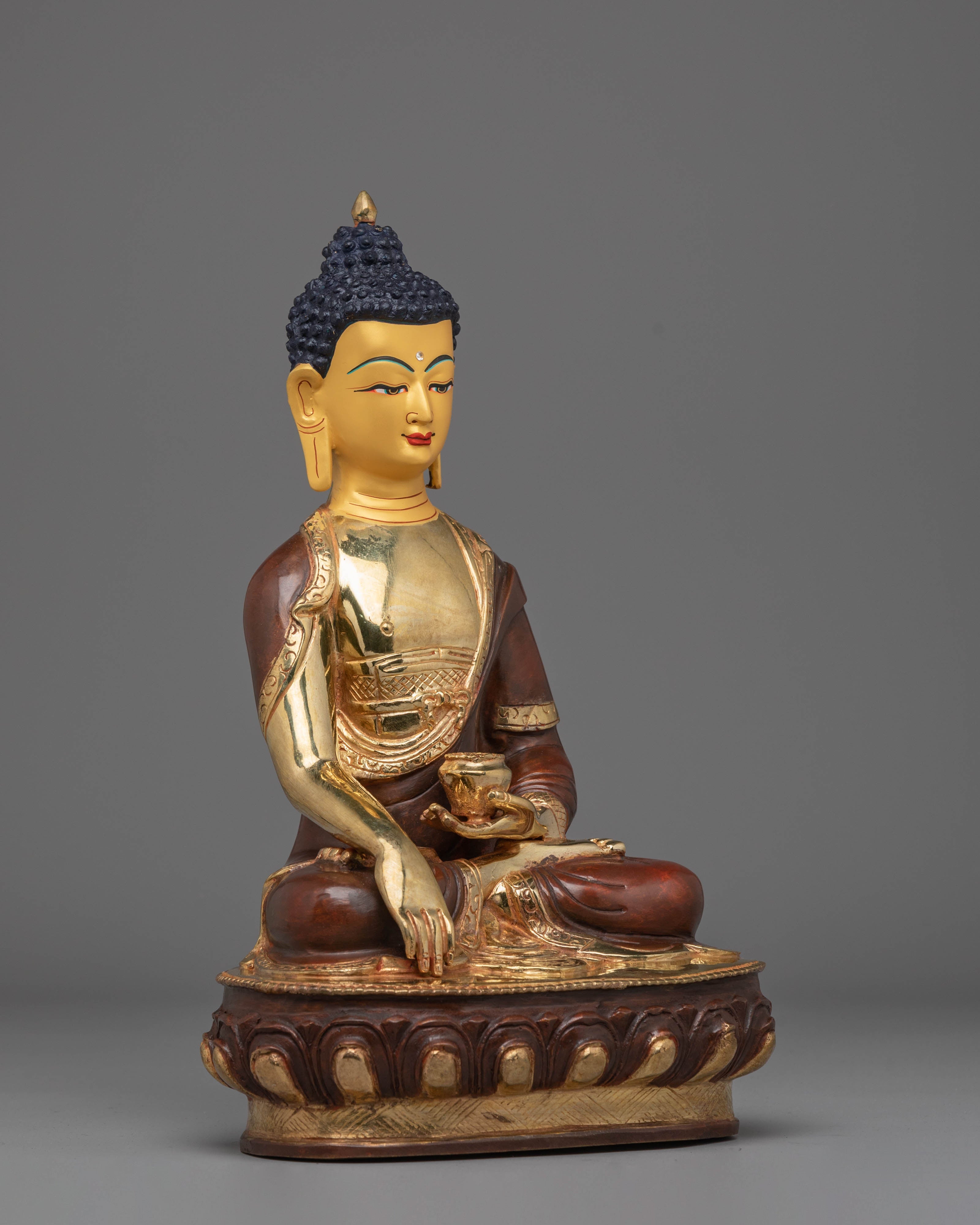 Handmade Copper Statue of Shakyamuni Buddha | Symbol of Enlightenment