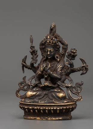 Antique Copper Namasangiti Statue | Symbol of Wisdom