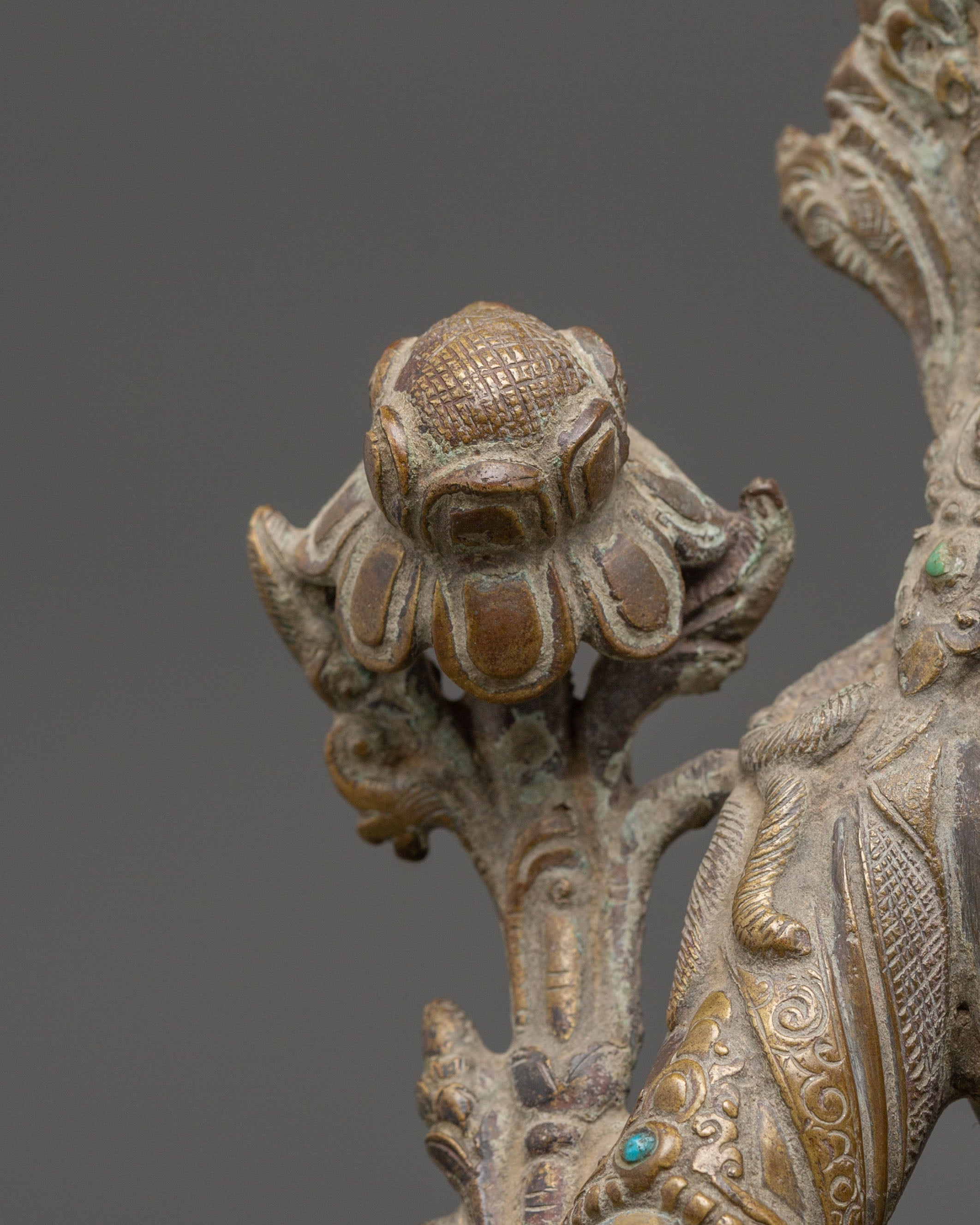 Spiritual Mother of Liberation Green Tara Statue | Tibetan Buddhist Copper Sculpture