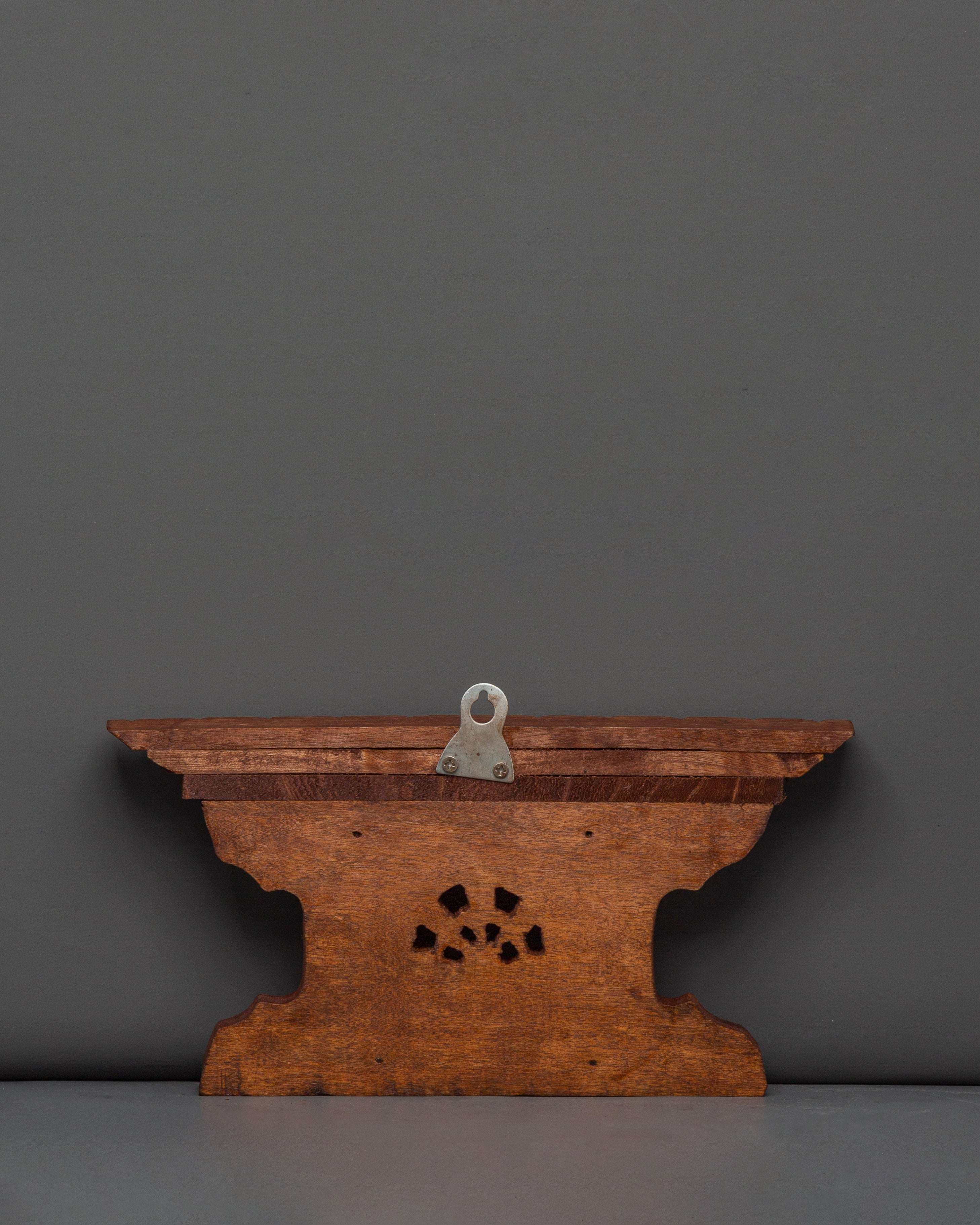 Handcrafted Wooden Peacock Motif Wall Art with Detailed Carvings