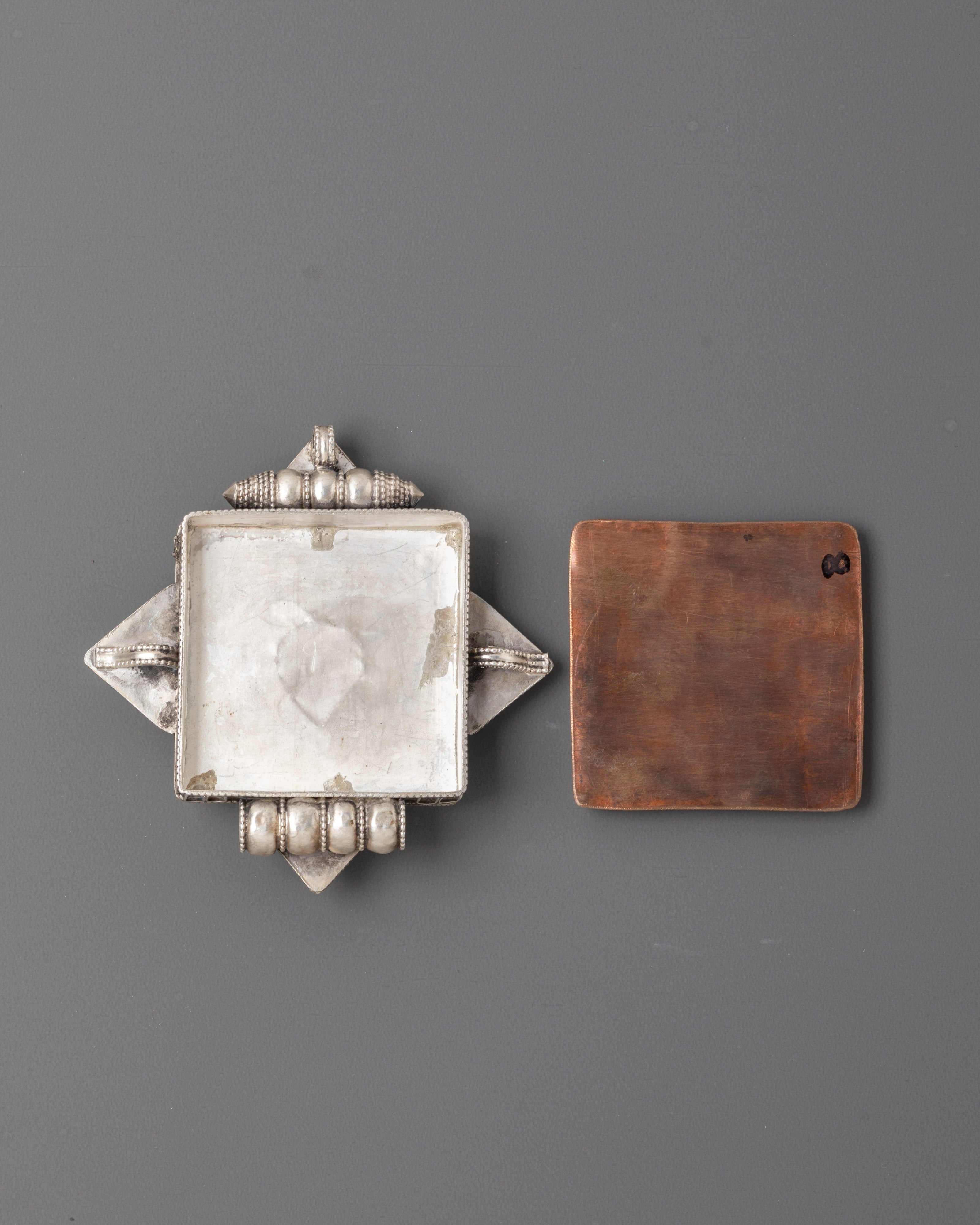 Ghau Locket with Semi Precious Stones | Tibetan Altar Accessory