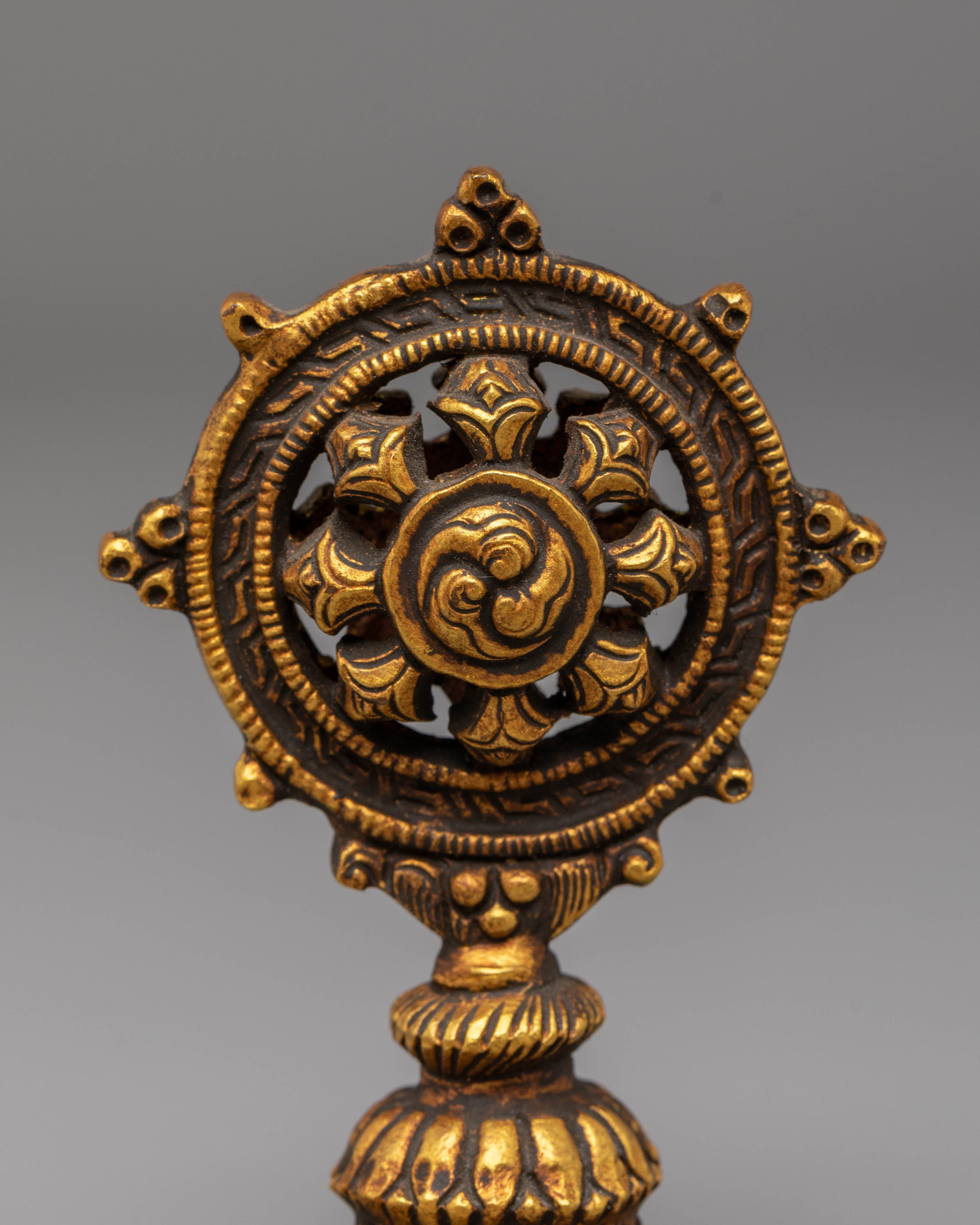 Buddhist Ritual Dharma Wheel | Meditation and Prayer Decor