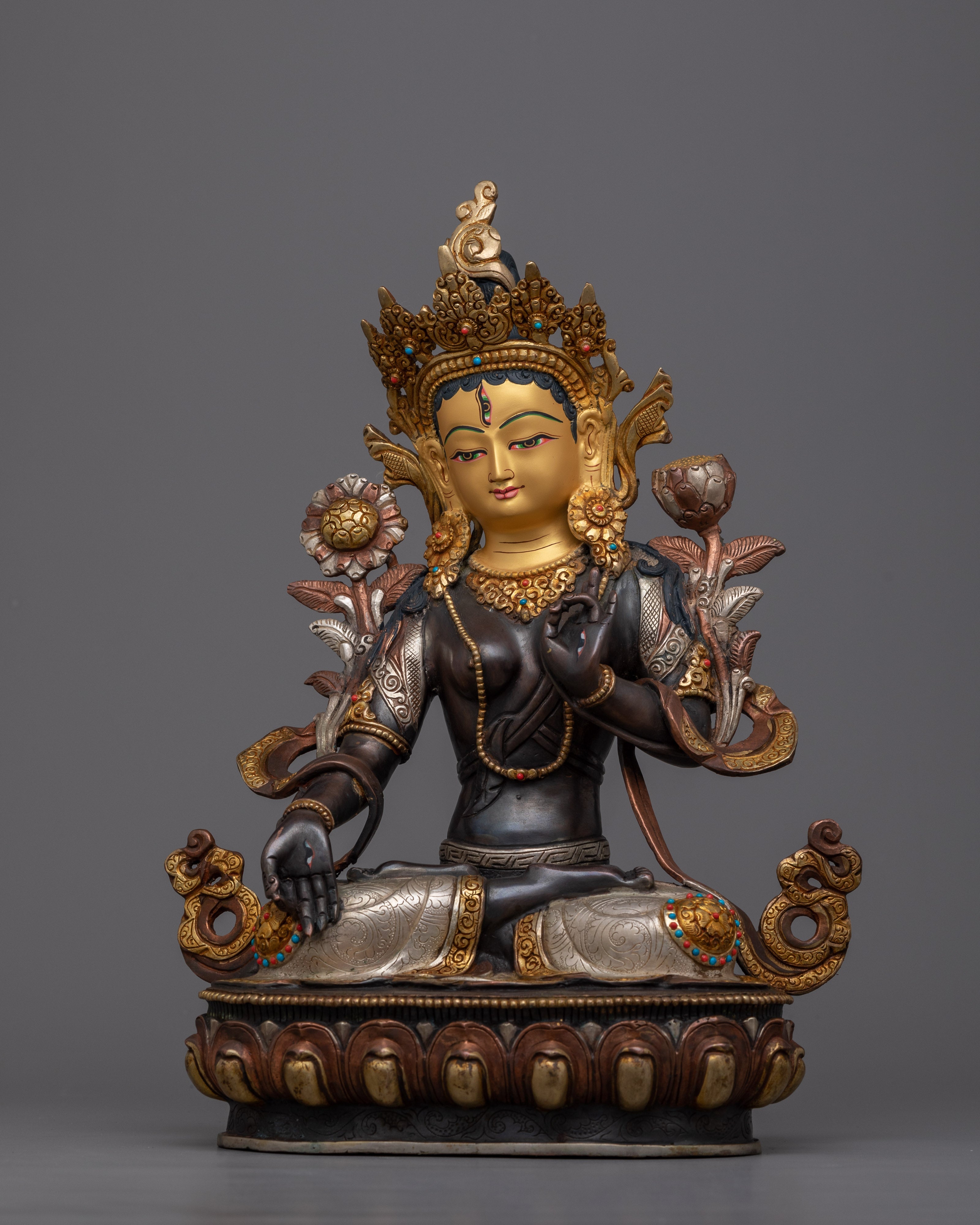 Small White Tara Statue | Serenity and Compassion