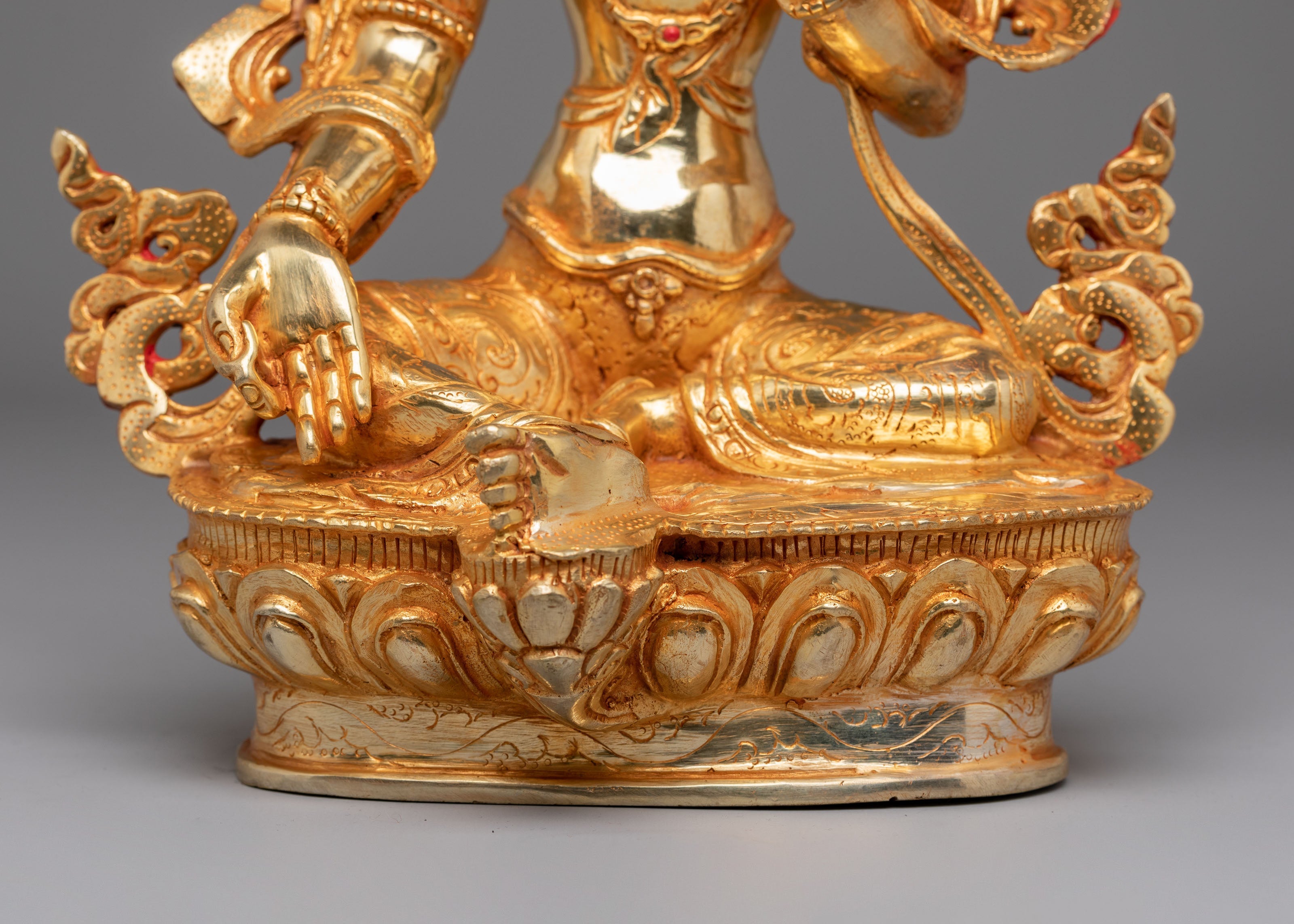 Vajrayana Green Tara Deity Statue | Buddhist Compassion Goddess