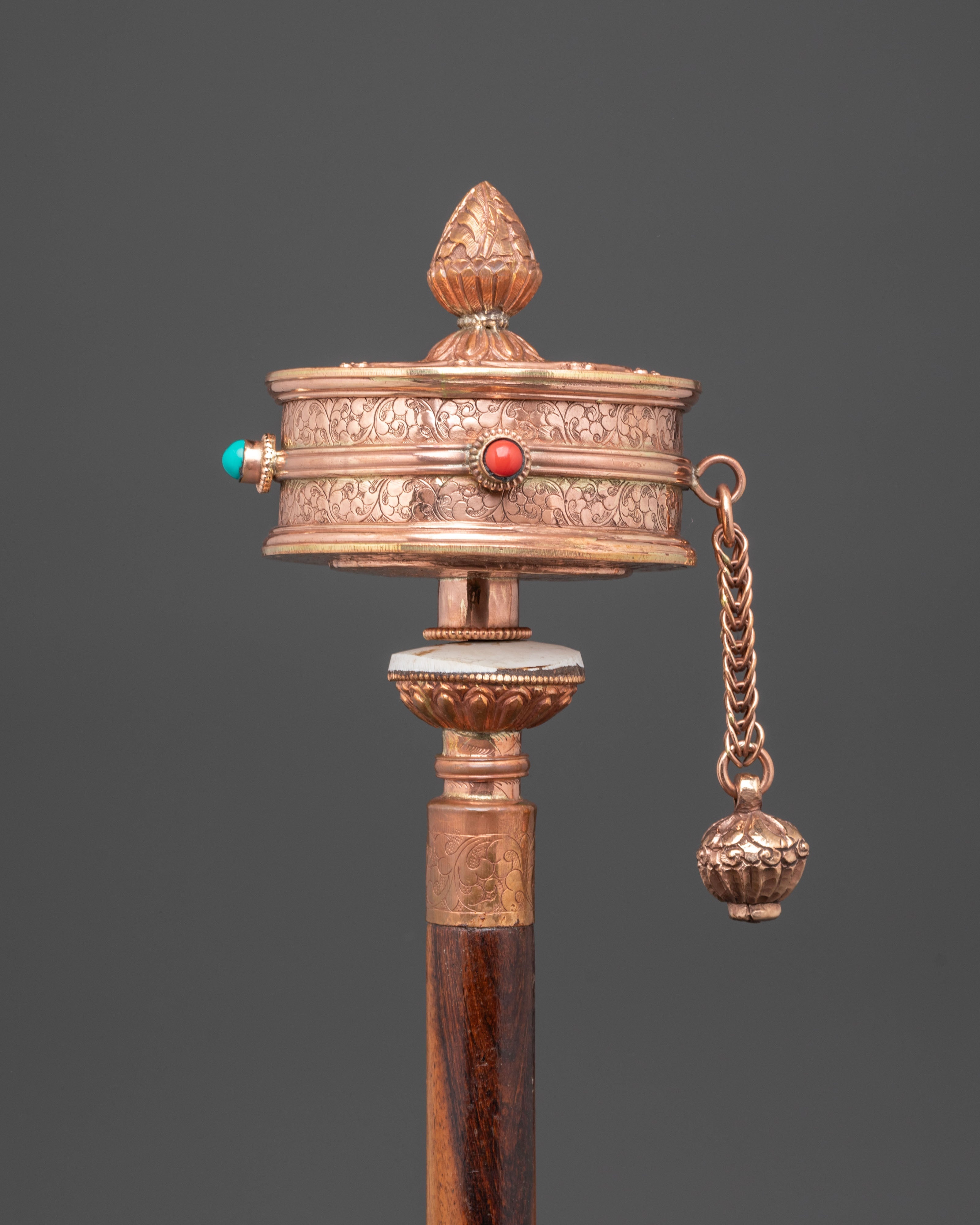 Healing Handheld Prayer Wheel | Ritual Tool for Meditation