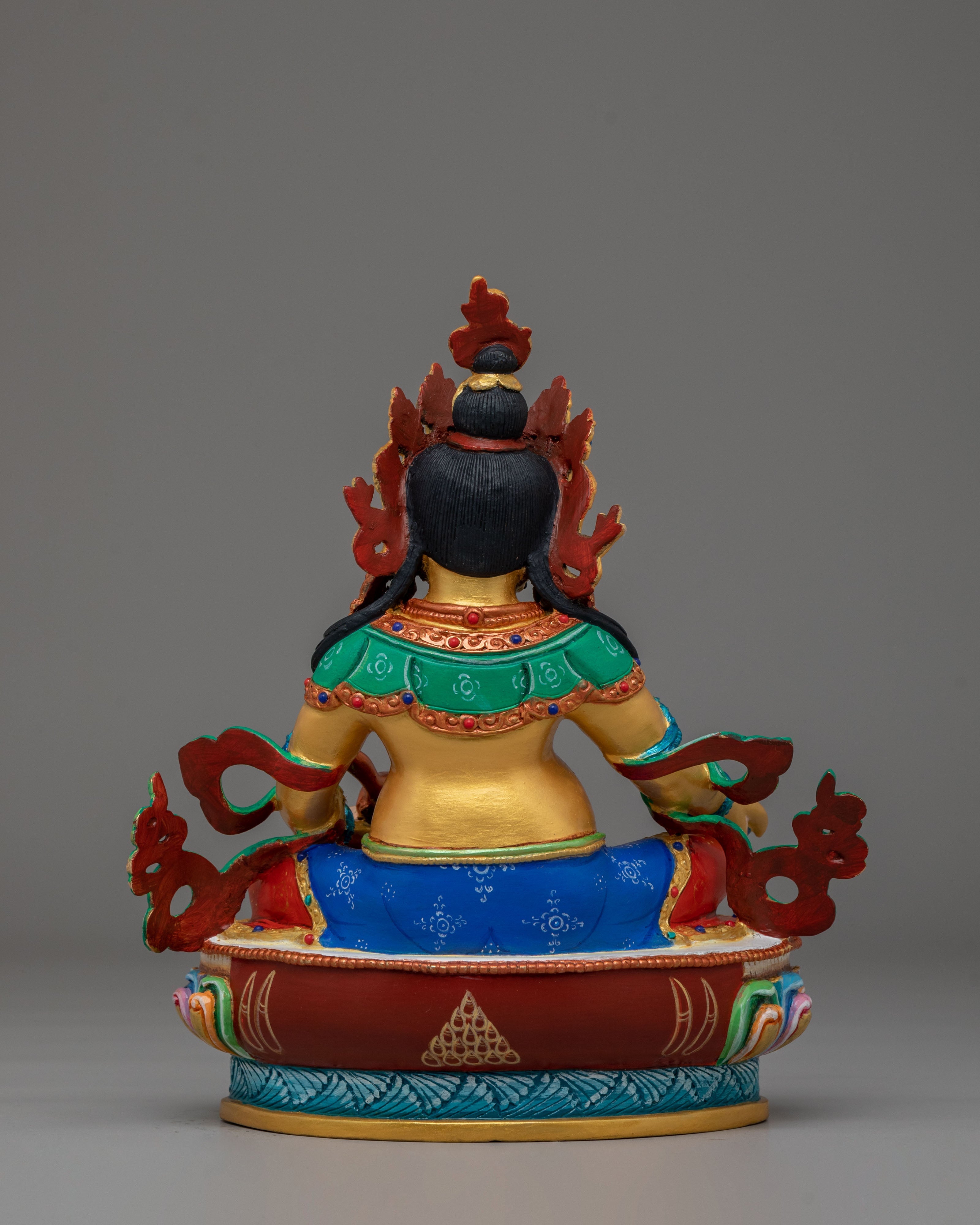 Himalayan Altar Dzambhala Statue | Handmade Tibetan Prosperity Idol