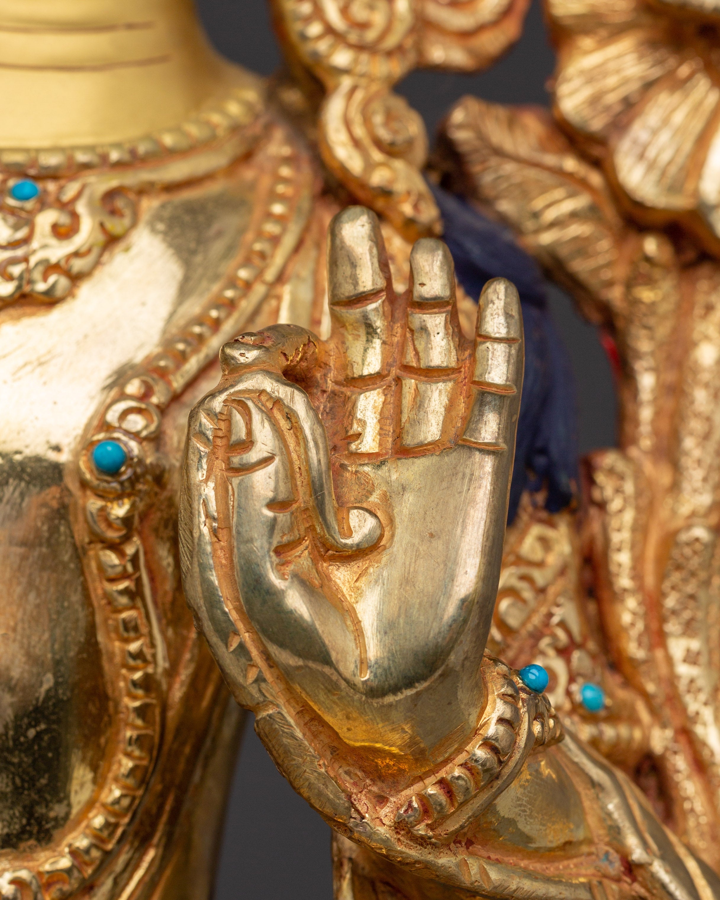 Manjushri Tibetan Wisdom Deity Statue | Traditionally Handcrafted Bodhisattva Statue