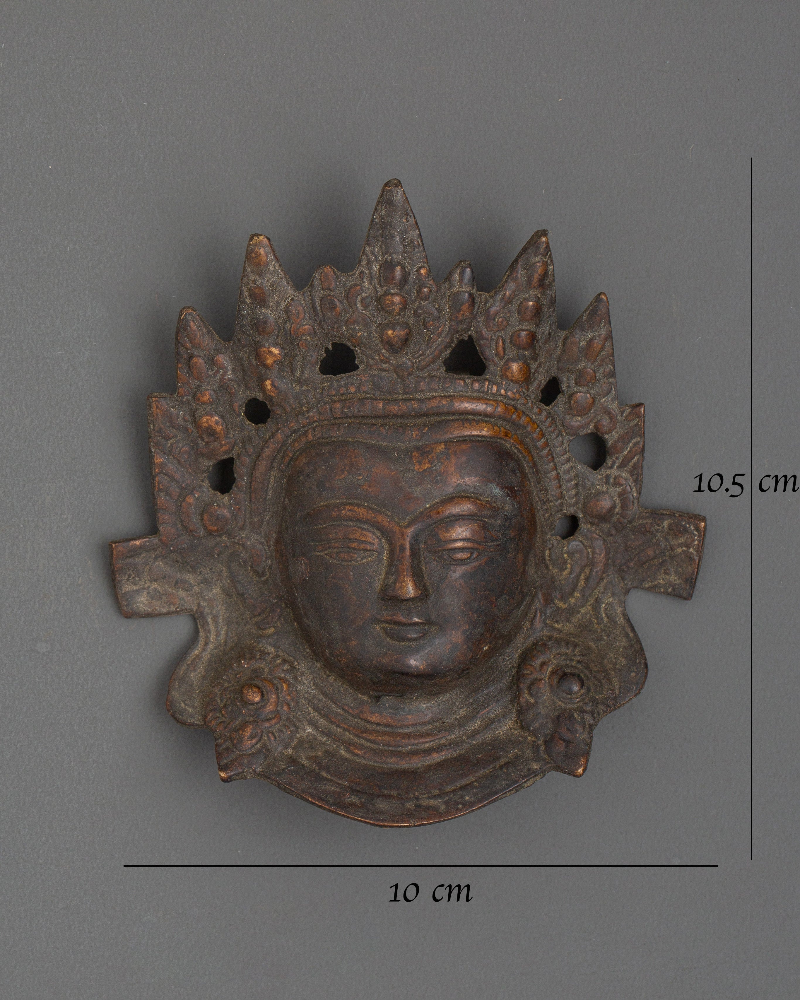 Exquisite Brass Tara Devi Wall Hanging | Handcrafted Buddhist Goddess Decor