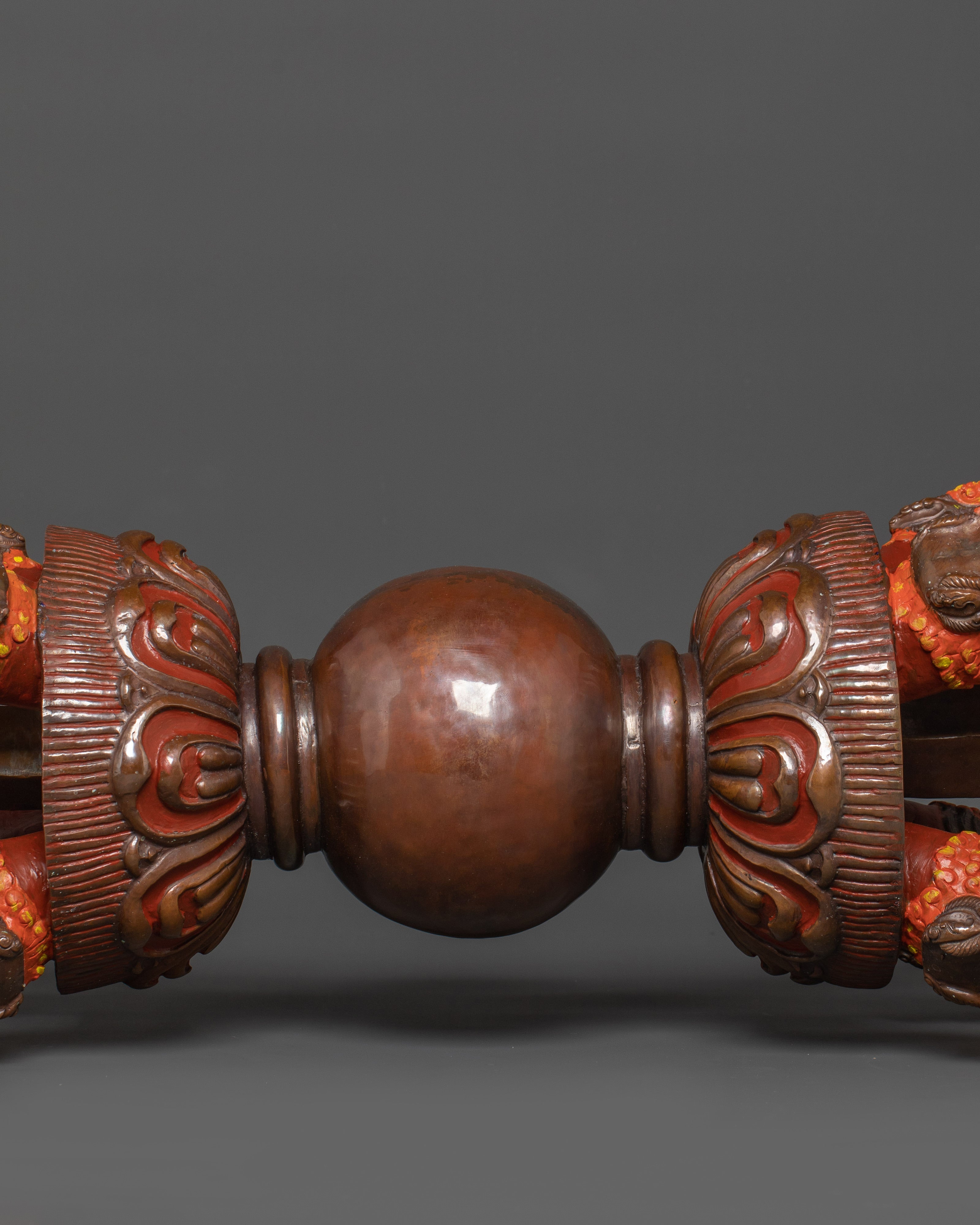Sacred Oxidized Copper Vajra | Spiritual Protection Artifact