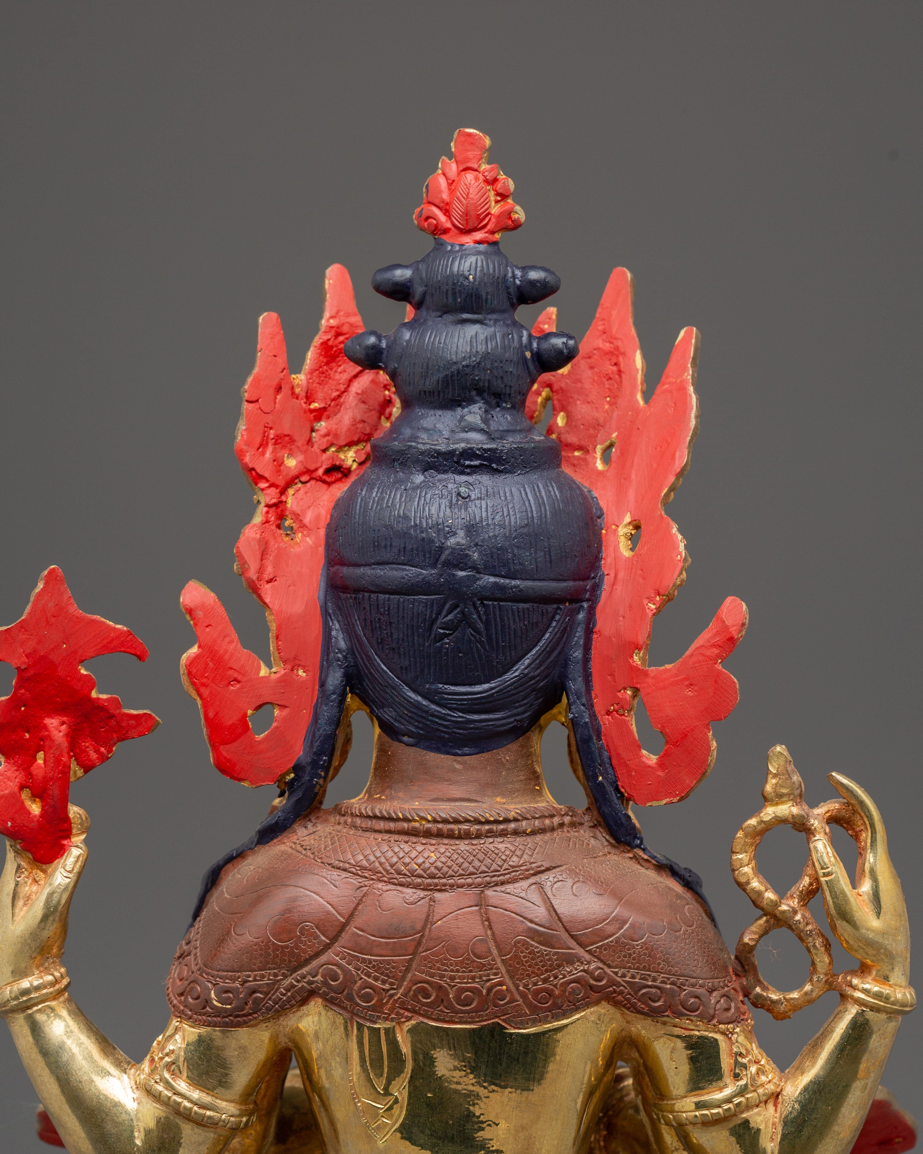 Sacred Bodhisattva Chenrezig Handcrafted Statue | Tibetan Avalokiteshvara Art