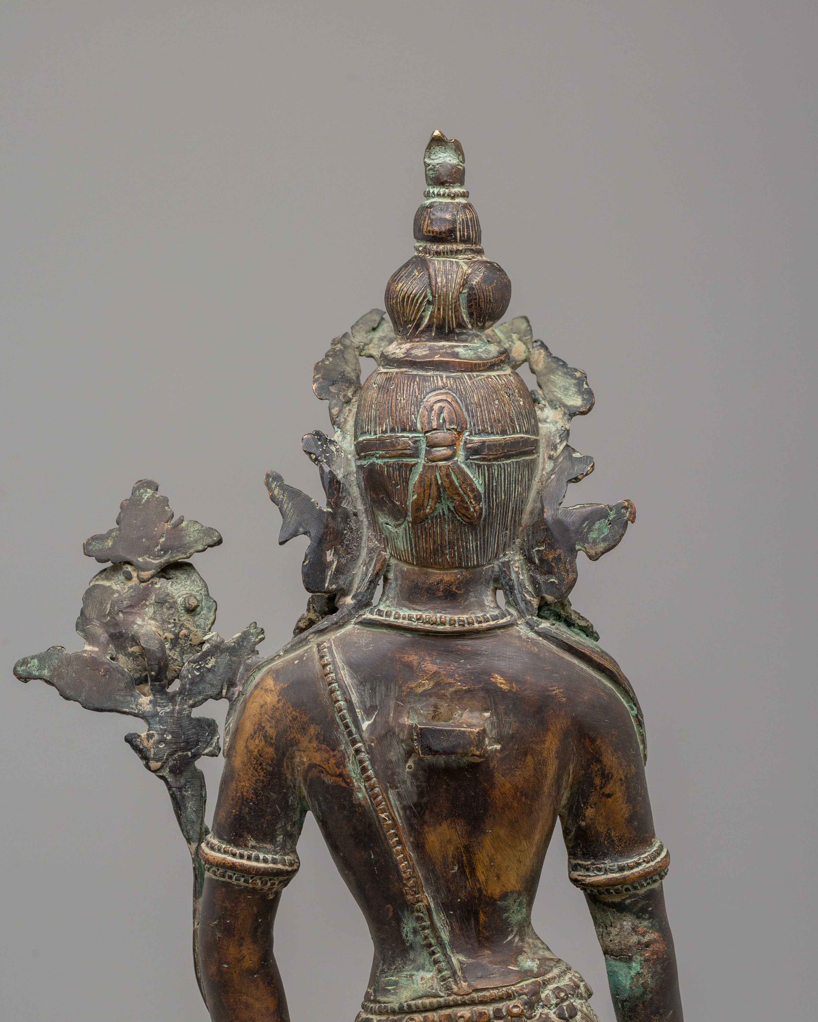 Himalayan Padmapani Figurine | Tibetan Avalokiteshvara Statue
