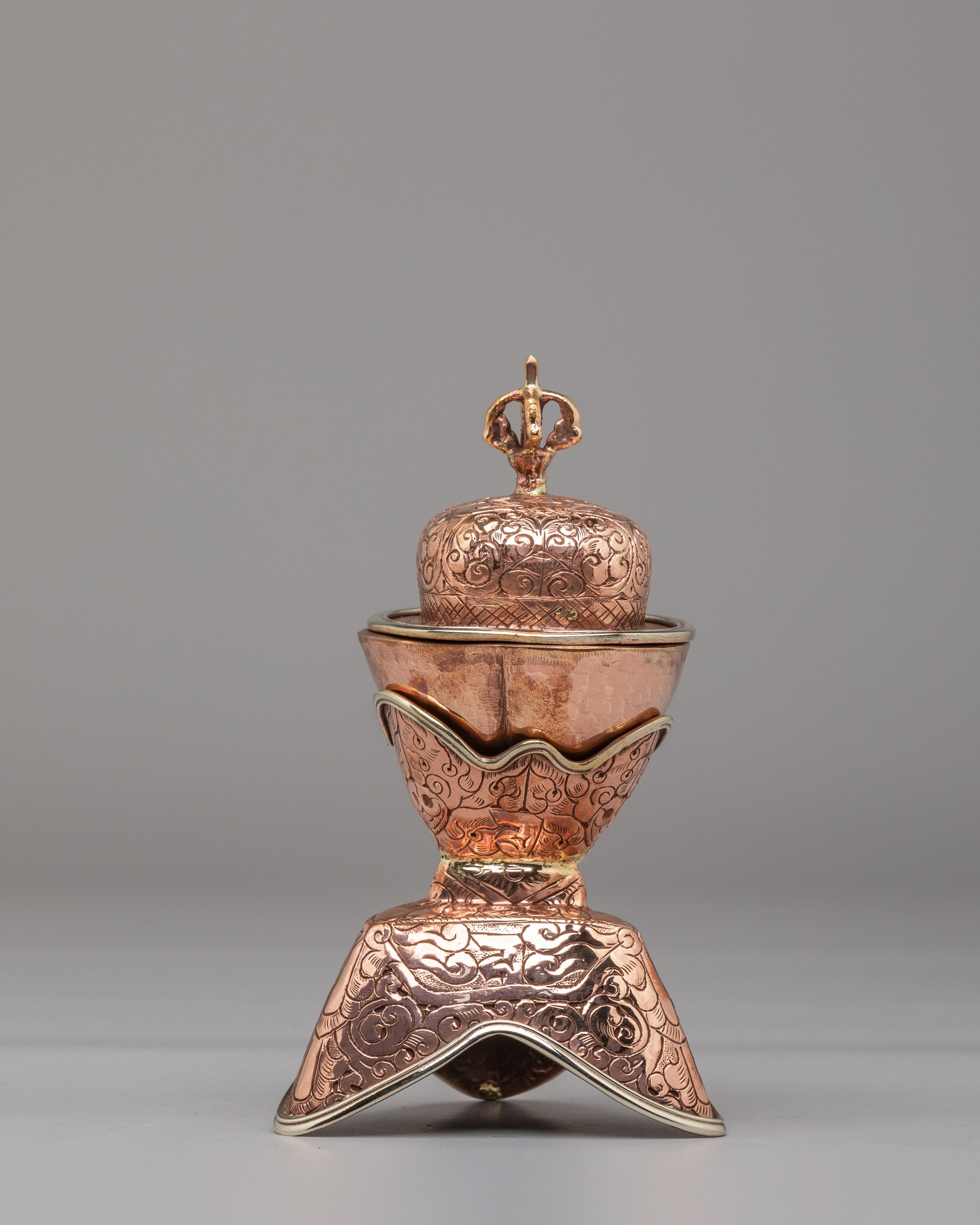 Ceremonial Kapala Set | Traditional Buddhist Ritual Vessels