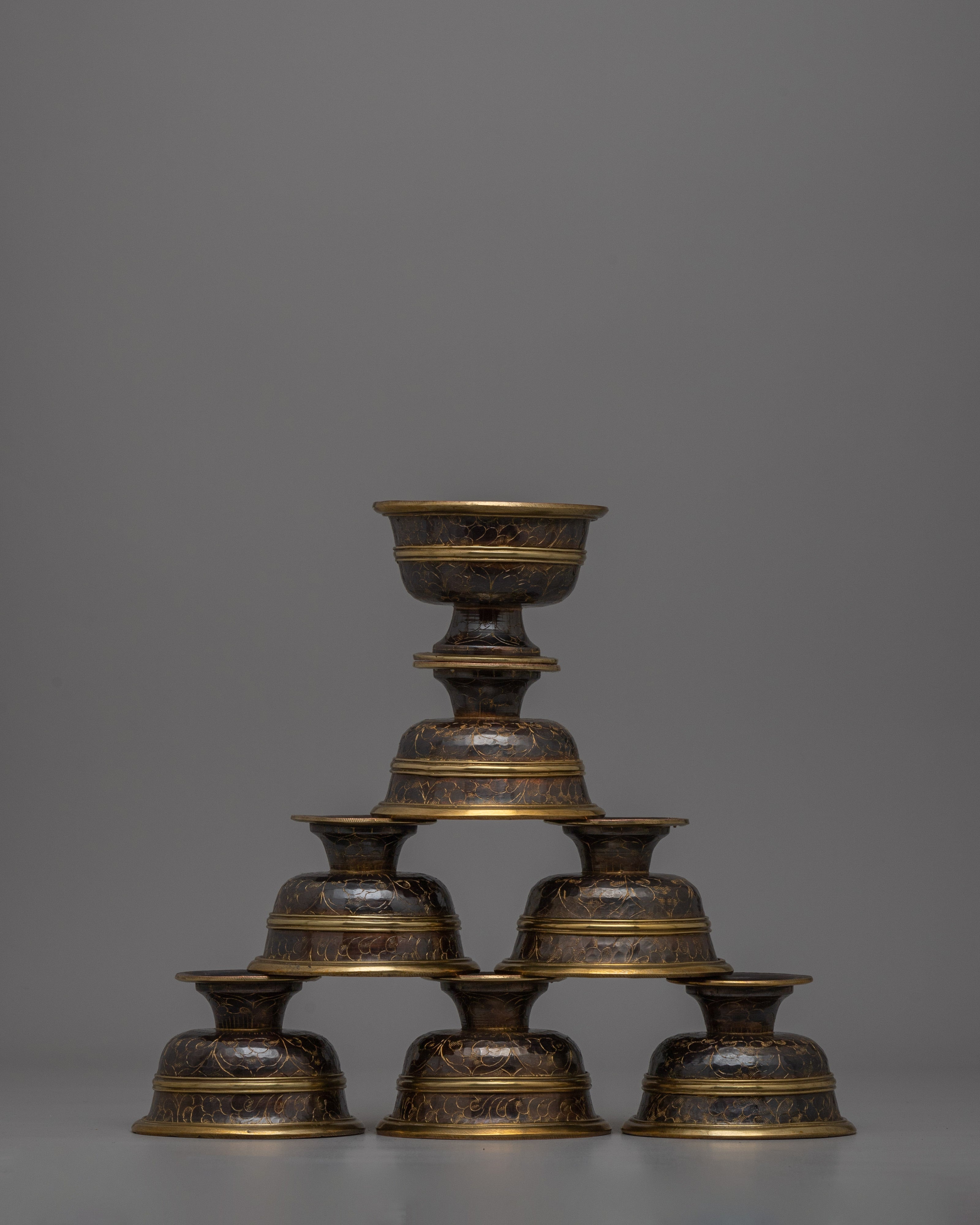 Traditional Sacred Water Offering Bowl Set | Symbol of Generosity and Spiritual Dedication