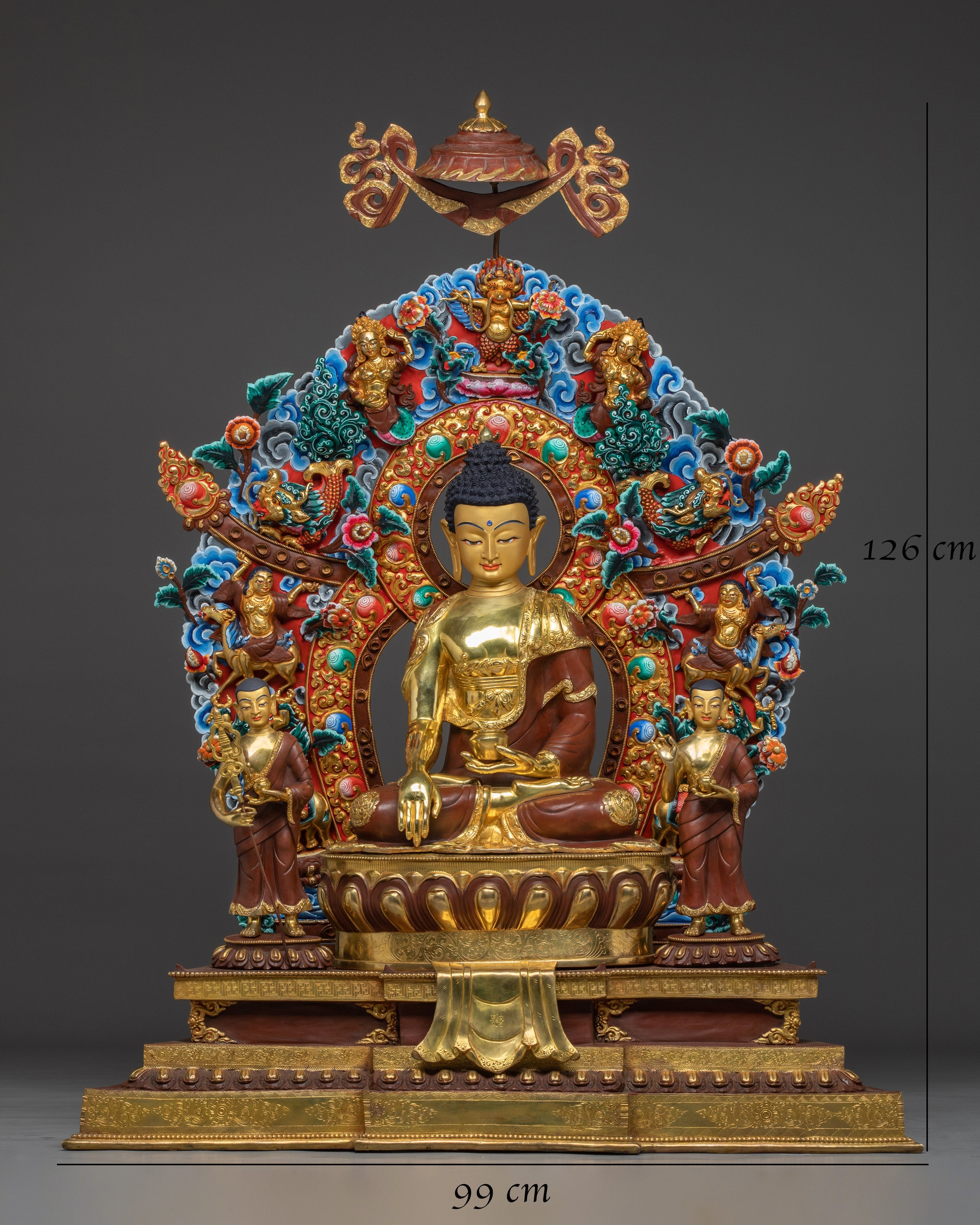 Authentic Tibetan Shakyamuni Buddha Statue | Sacred Buddhist Art