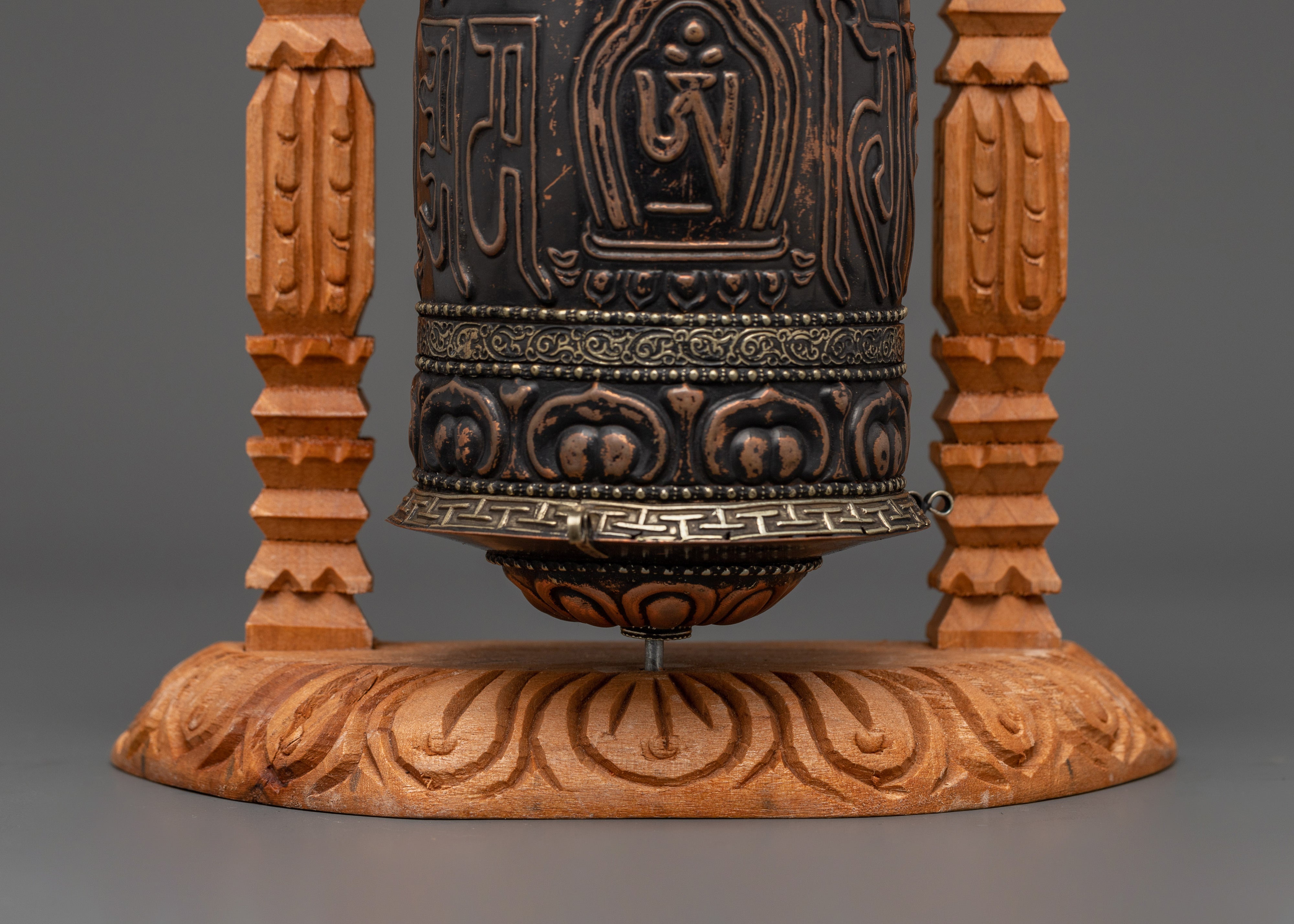 Buddhist Blessing Prayer Wheel | Decorative Spiritual Spinner for Ritual Use