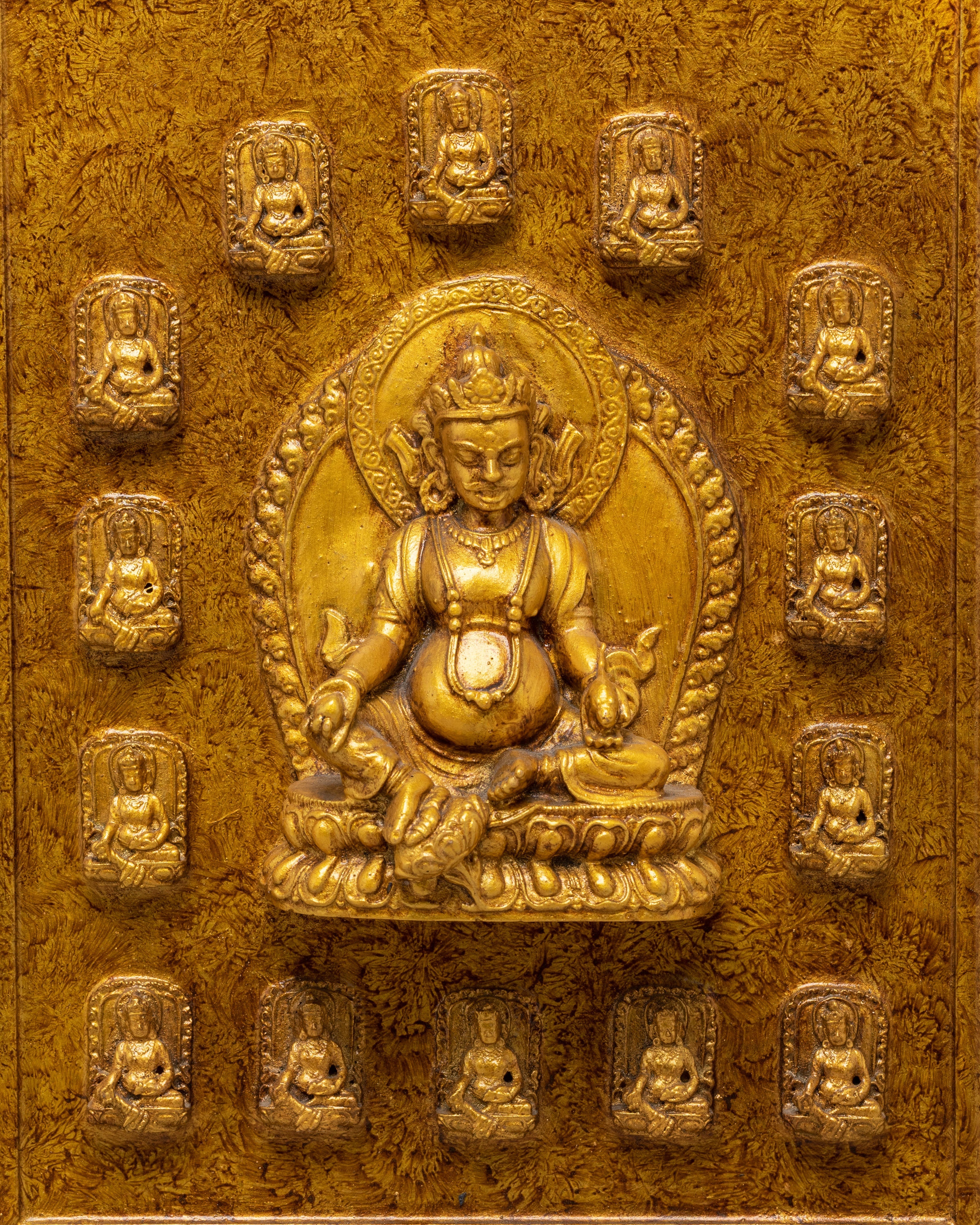 Buddhist Dzambhala Kubera Wall Hanging | Protector of Wealth and Harmony