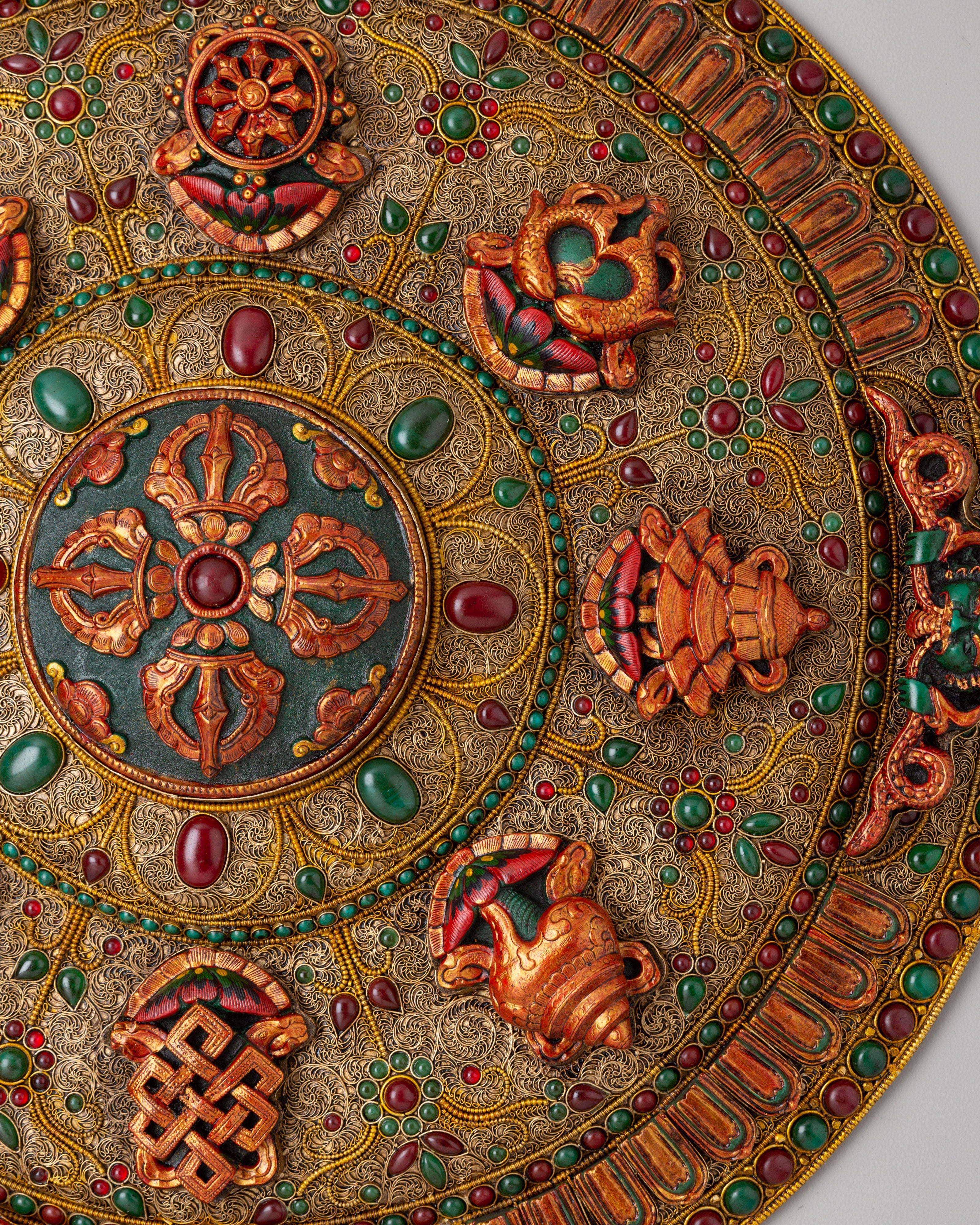 Tibetan Bishow Vajra Wall Hanging | Sacred Tibetan Artwork for Meditation