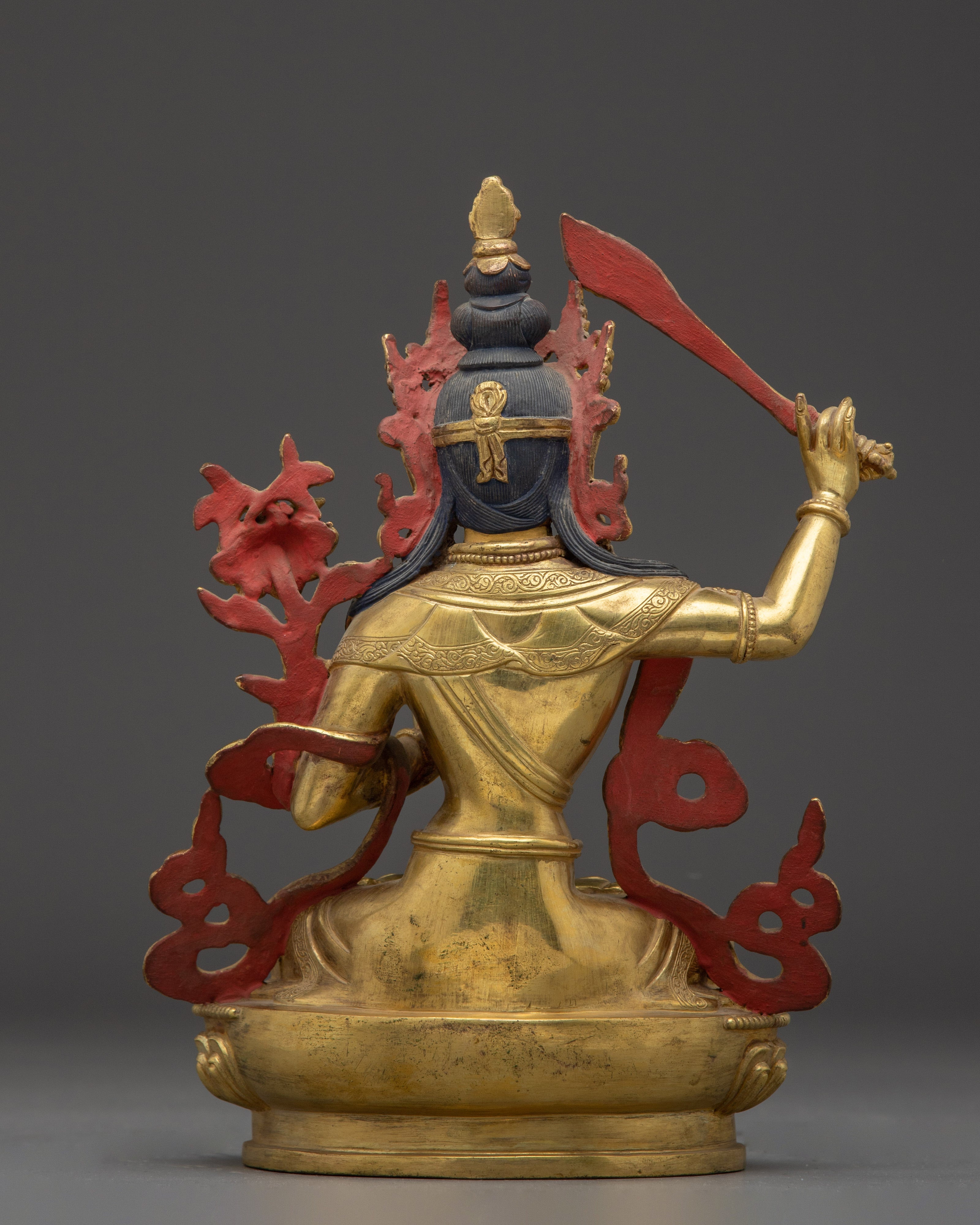 Handmade Divine Wisdom Bodhisattva Manjusrhi Statue | The Deity of Knowledge