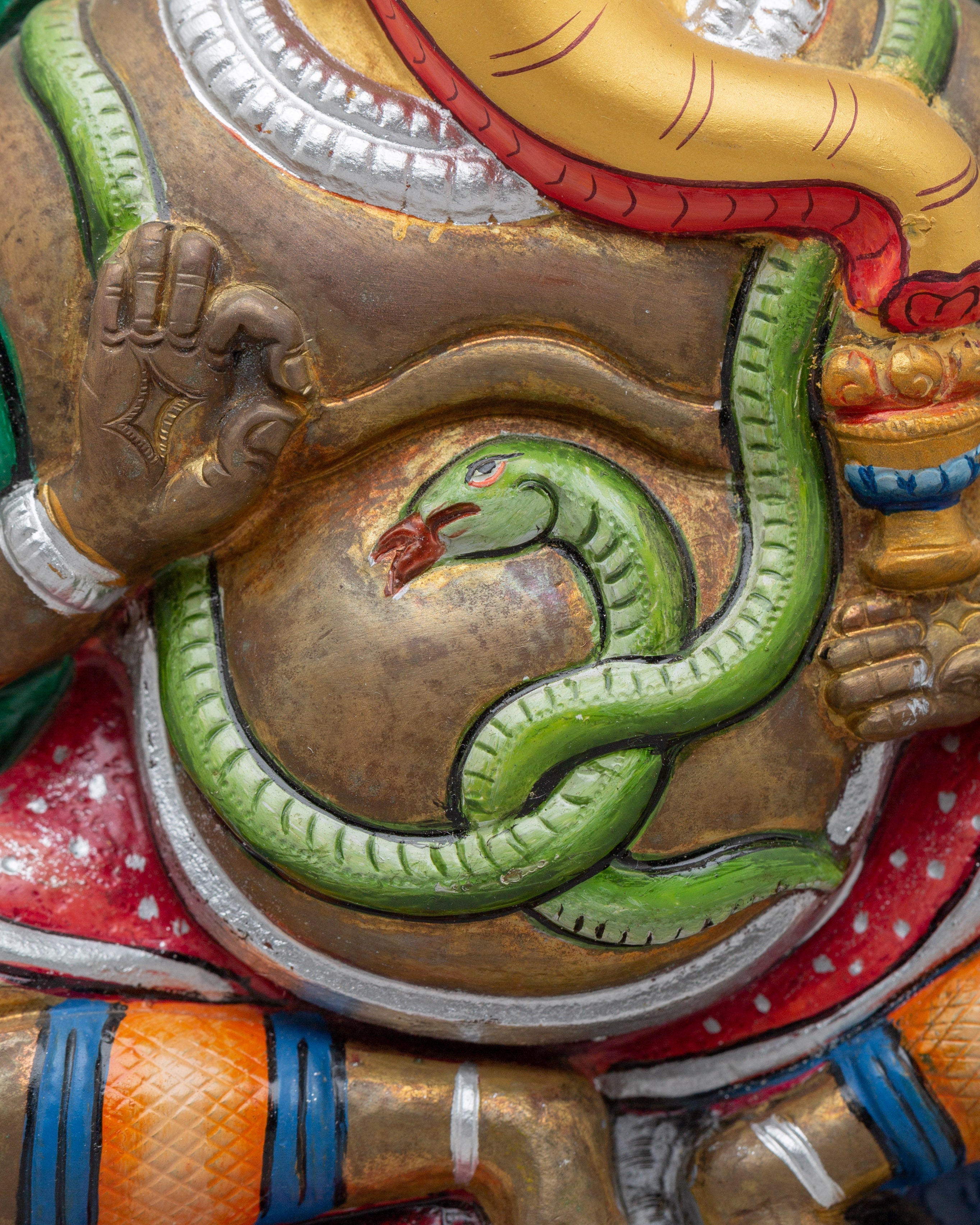 Handmade Ganesh Home Decor Statue | Hindu Elephant God Sculpture