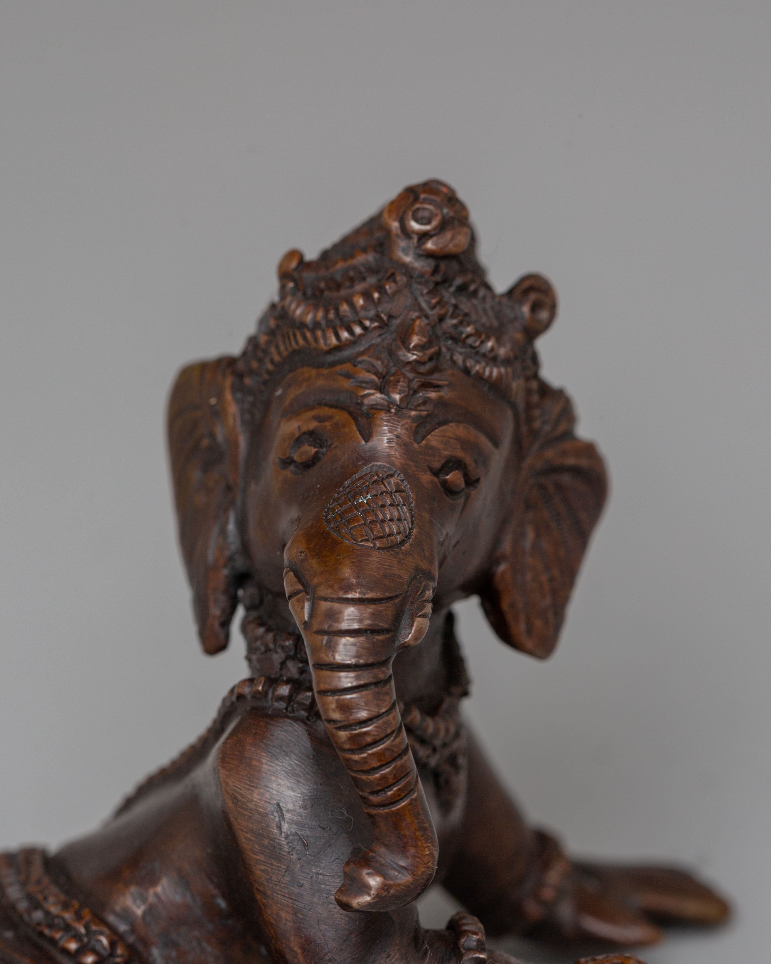 Sacred Ganesha Statue Symbol of Wisdom | Hindu Elephant Deity Art