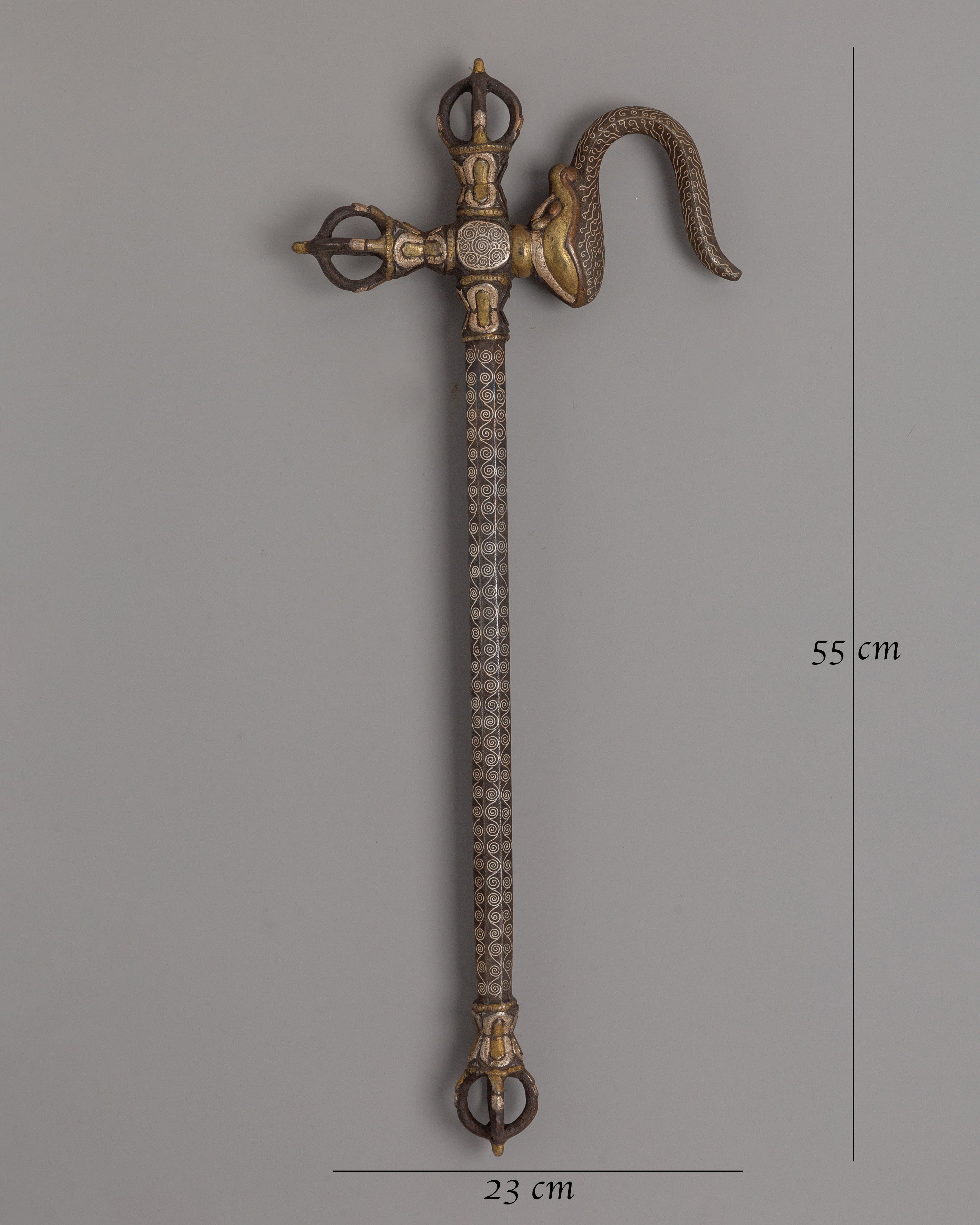 Tibetan Ritual Ankush | Ornate Ceremonial Hook with Intricate Detail