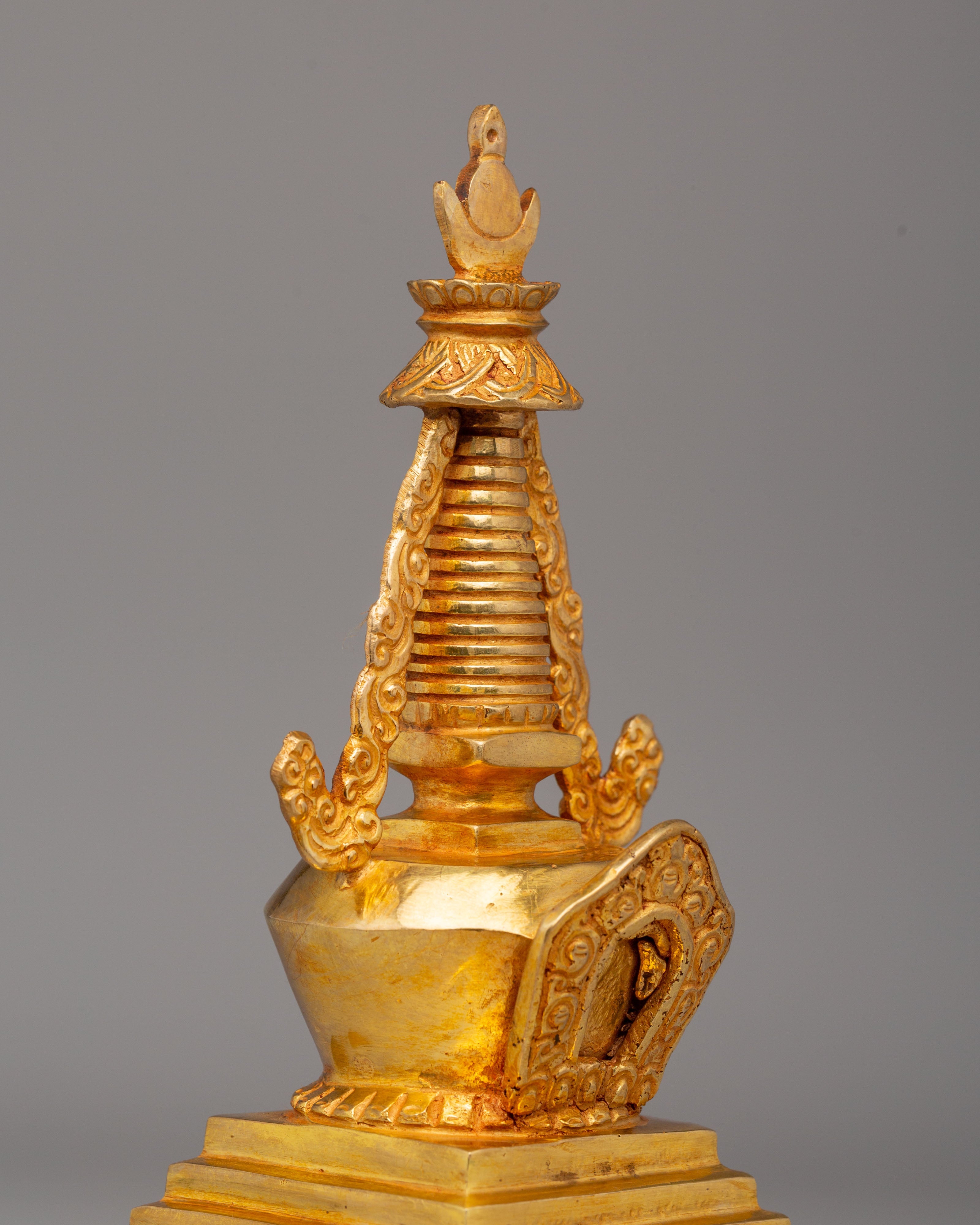 Handmade Sacred Stupa | Traditional Tibetan Artwork