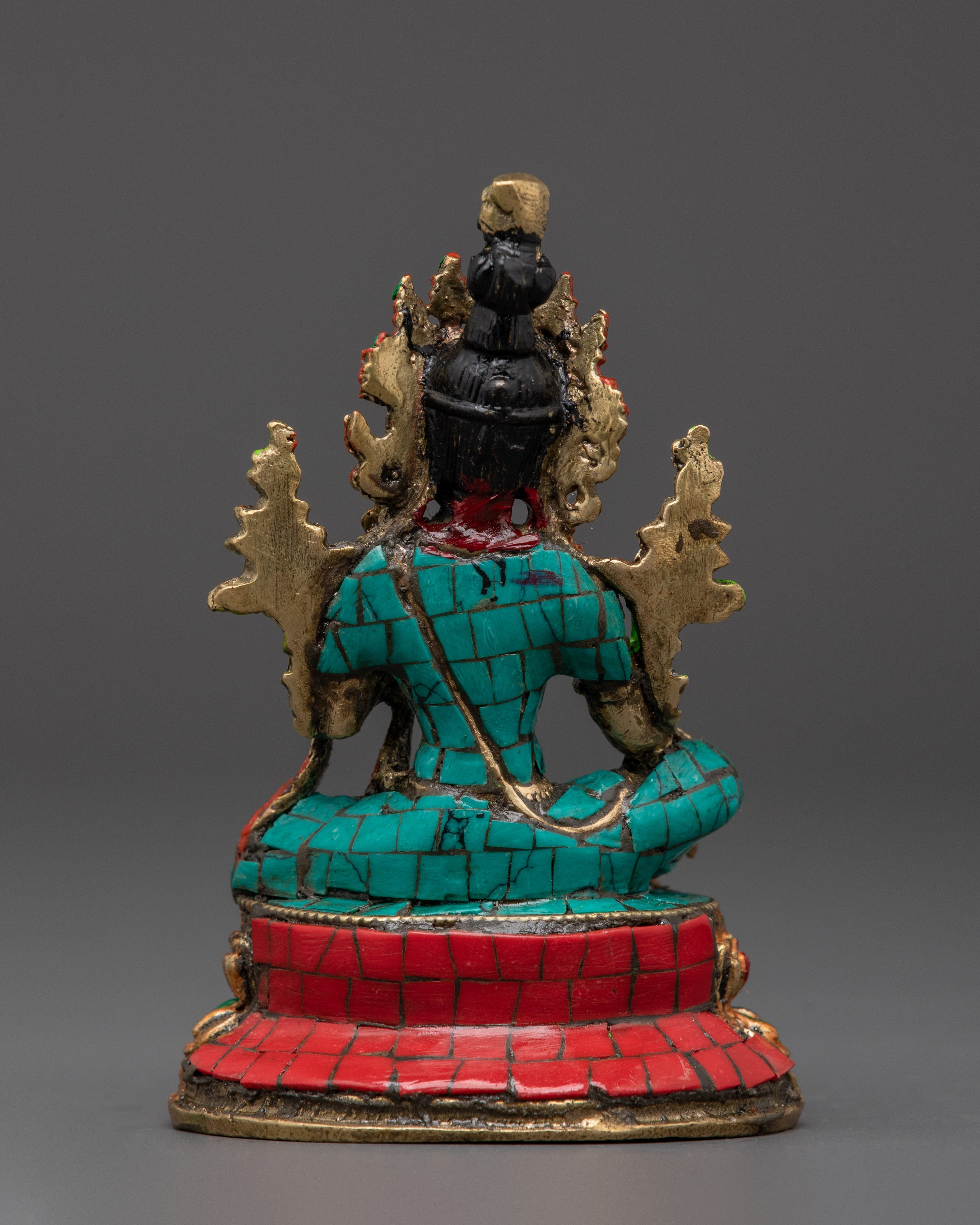 Handcrafted Green Tara Buddhist Deity | Meditation and Home Decor
