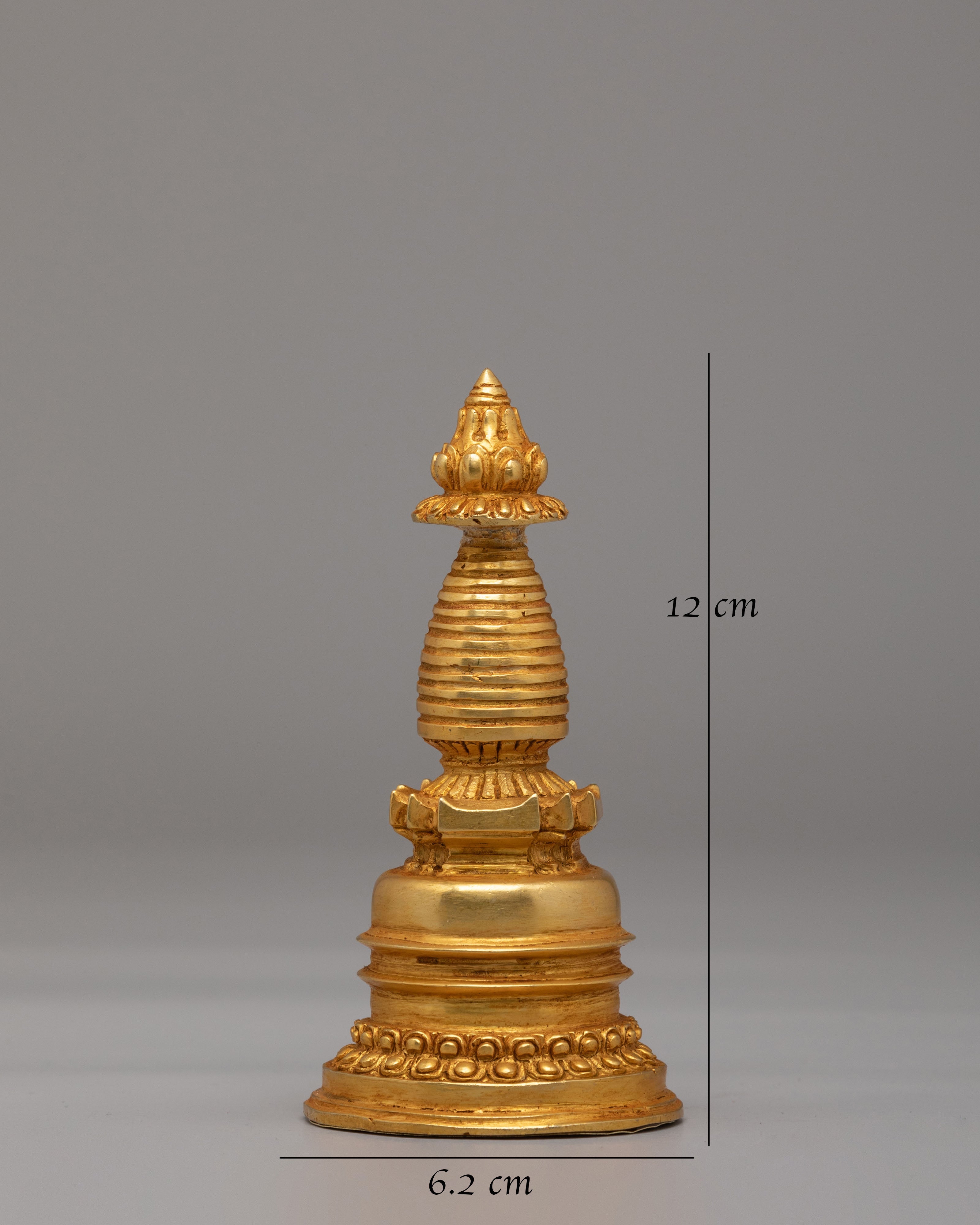 Kadampa Stupa Dharma Sacred Symbol | Copper Stupa for Spiritual Practice