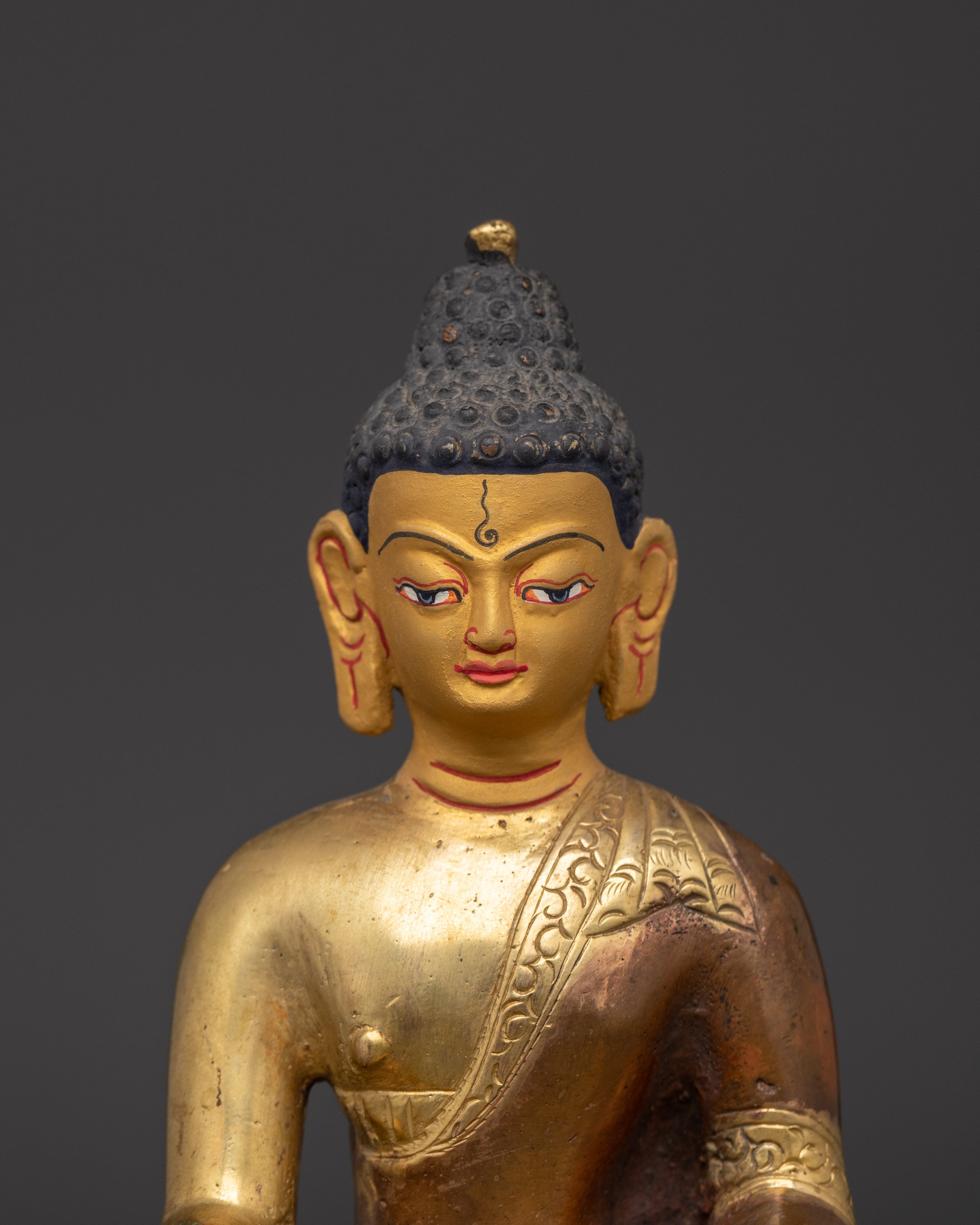 Ratnasambhara Buddha Sculpture | Oxidized Copper Prosperity Deity Figurine