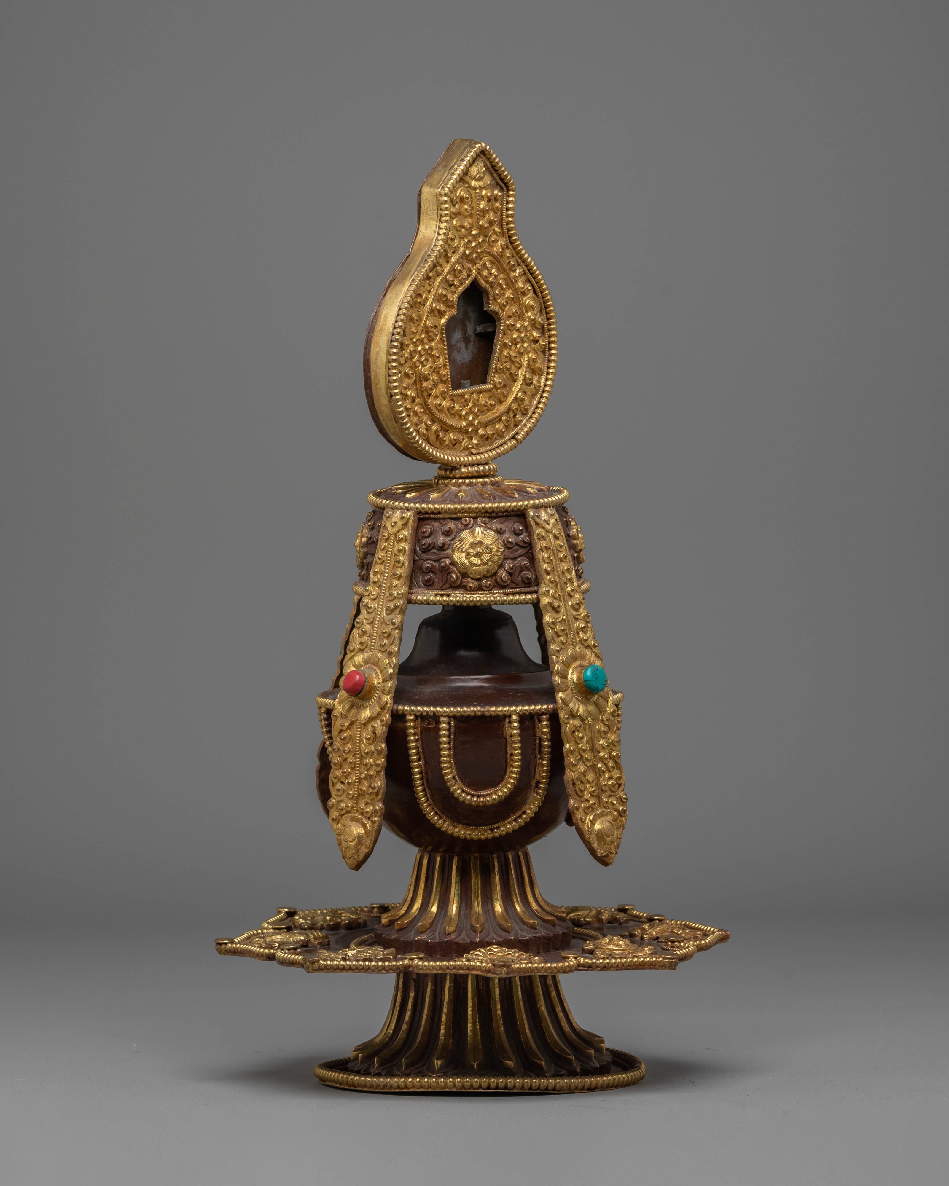 Gold Plated Chegumba for Offering | Symbol of Abundance