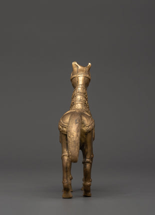 Brass Horse Sculpture for Home Decor | Handcrafted Symbol of Power, Speed & Victory