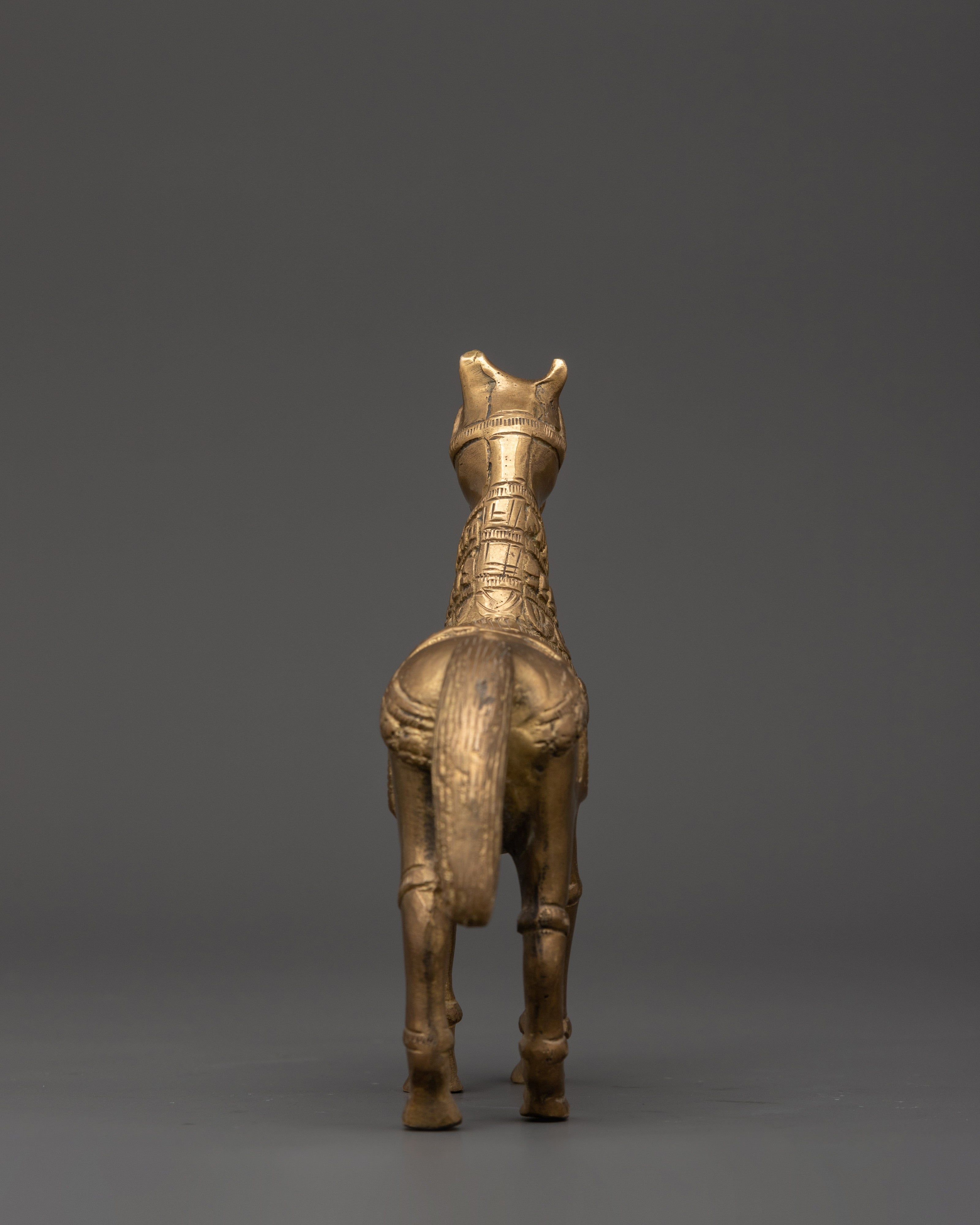 Brass Horse Sculpture for Home Decor | Handcrafted Symbol of Power, Speed & Victory