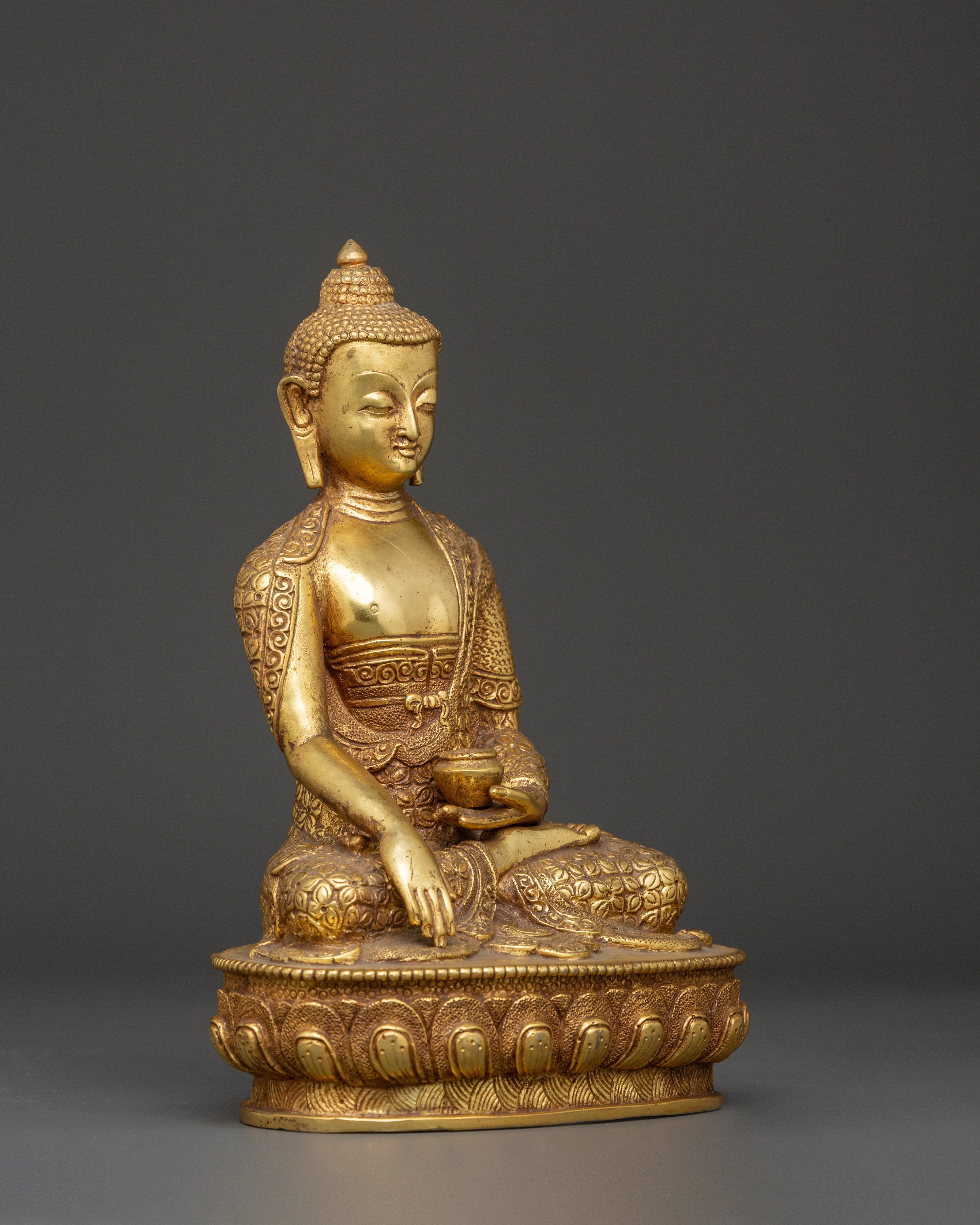 Himalayan Statue of Shakyamuni Buddha | Handcrafted Buddha Sculpture