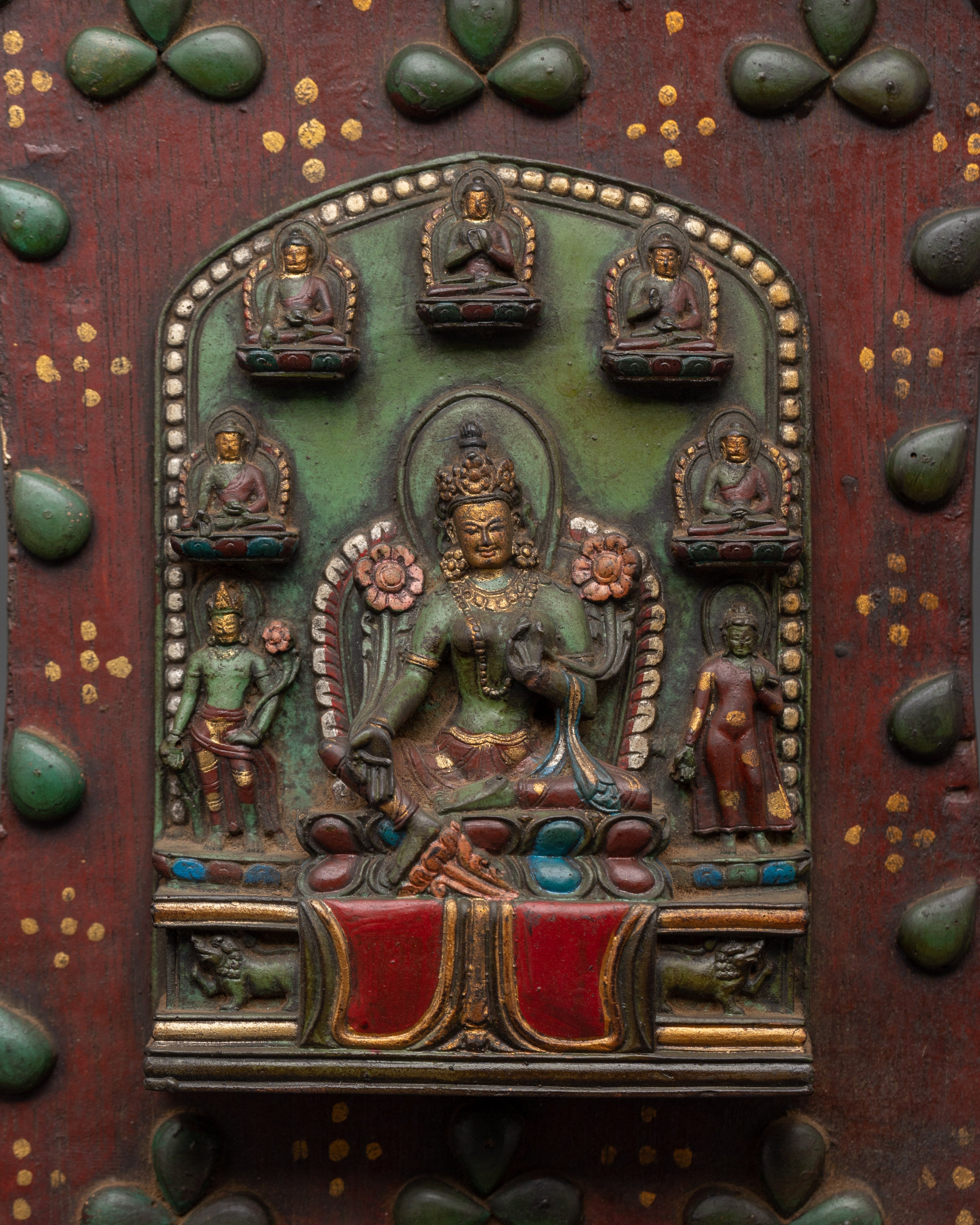Green Tara Wall Craft Decor | Tibetan Spiritual Art