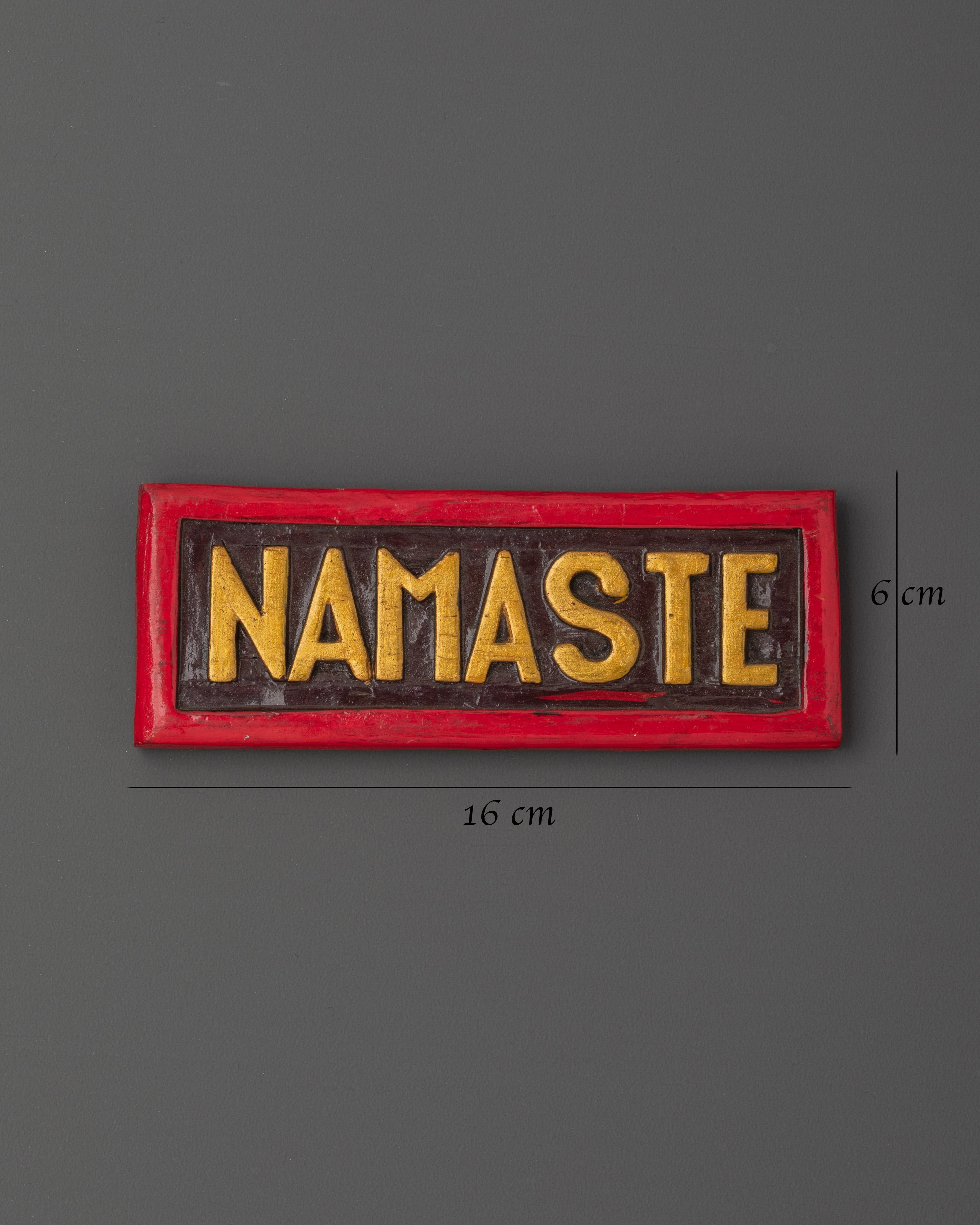 Handcrafted Namaste Wall Hanging Sign | Wooden Yoga Welcome Plaque